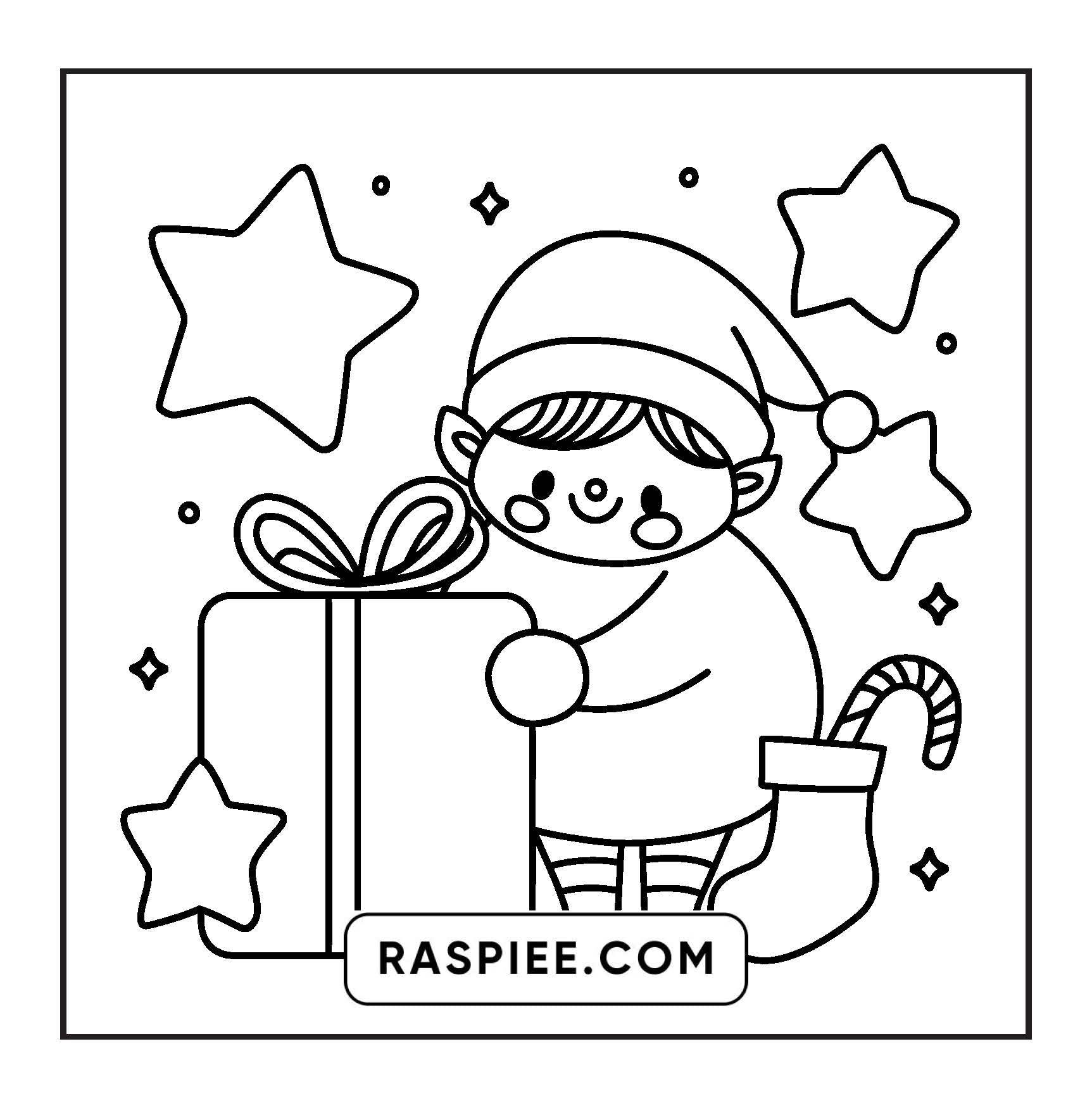 69 Bold and Easy Cozy Christmas Coloring Pages
