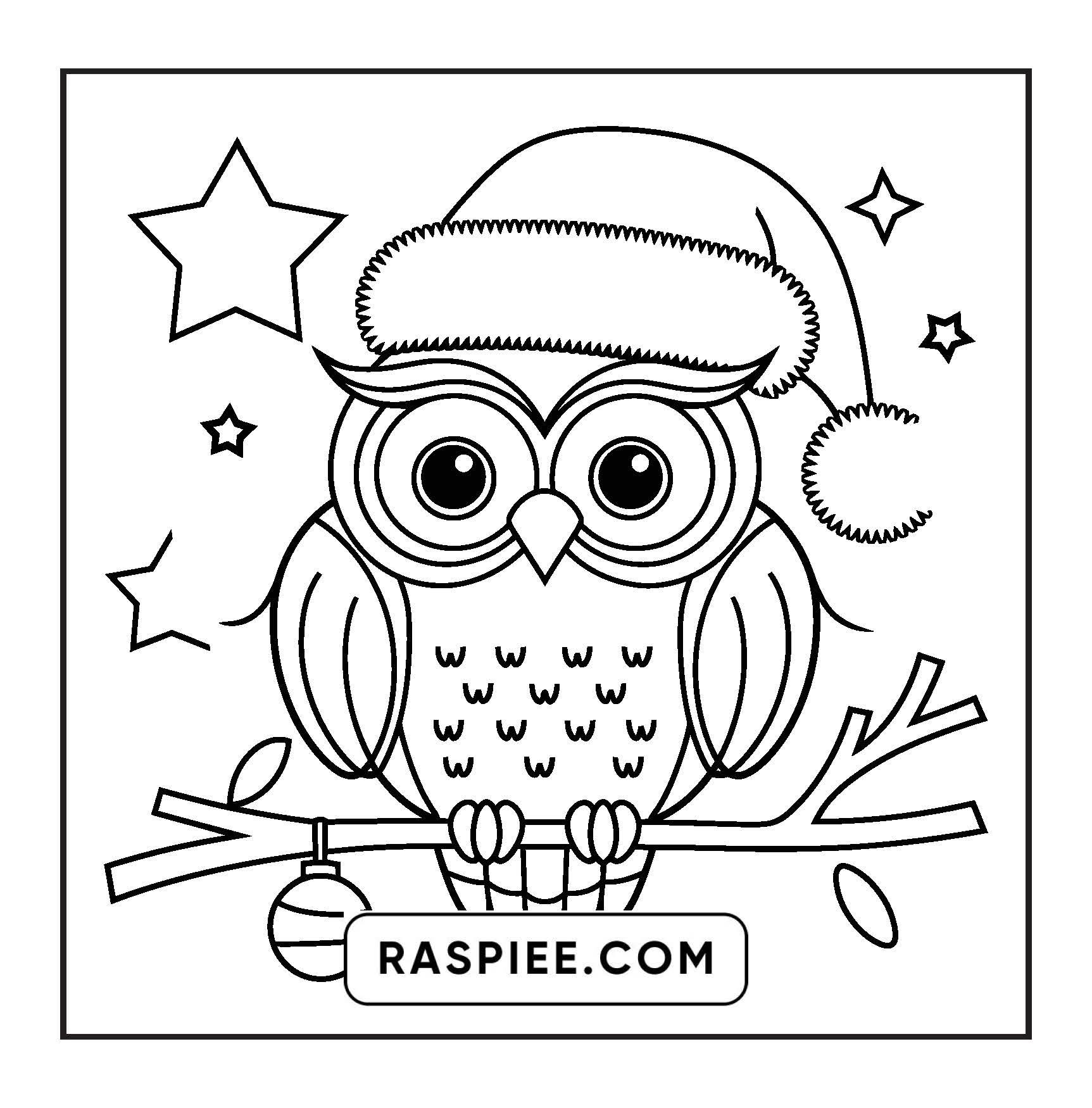 69 Bold and Easy Cozy Christmas Coloring Pages