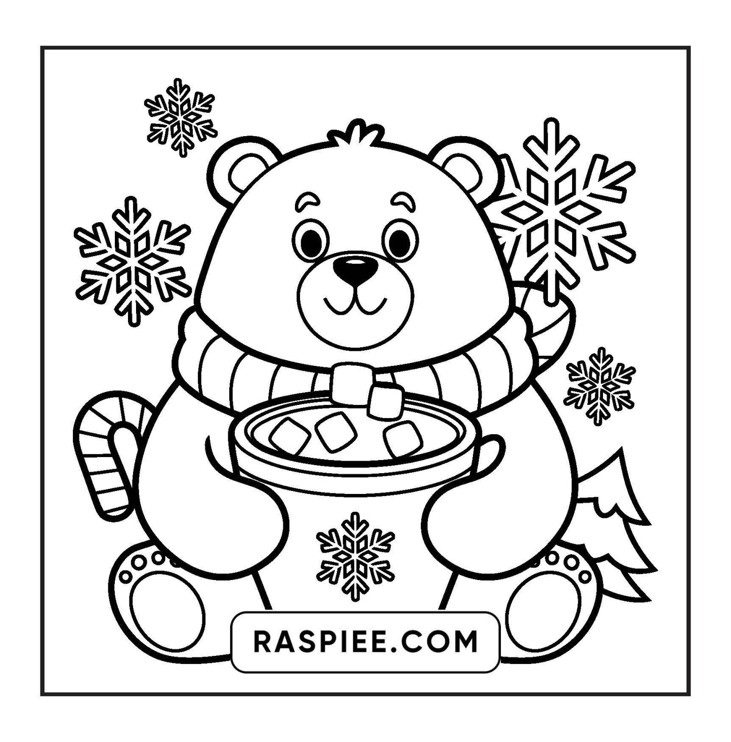 69 Bold and Easy Cozy Christmas Coloring Pages