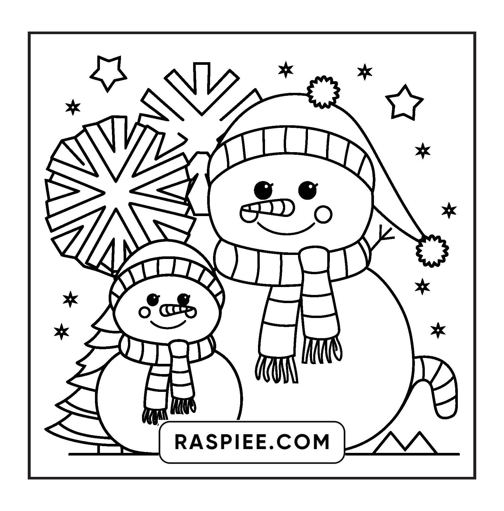 69 Bold and Easy Cozy Christmas Coloring Pages