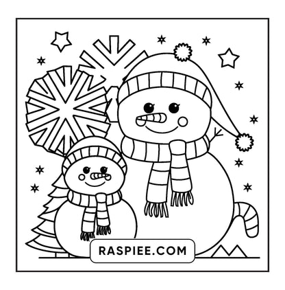 69 Bold and Easy Cozy Christmas Coloring Pages