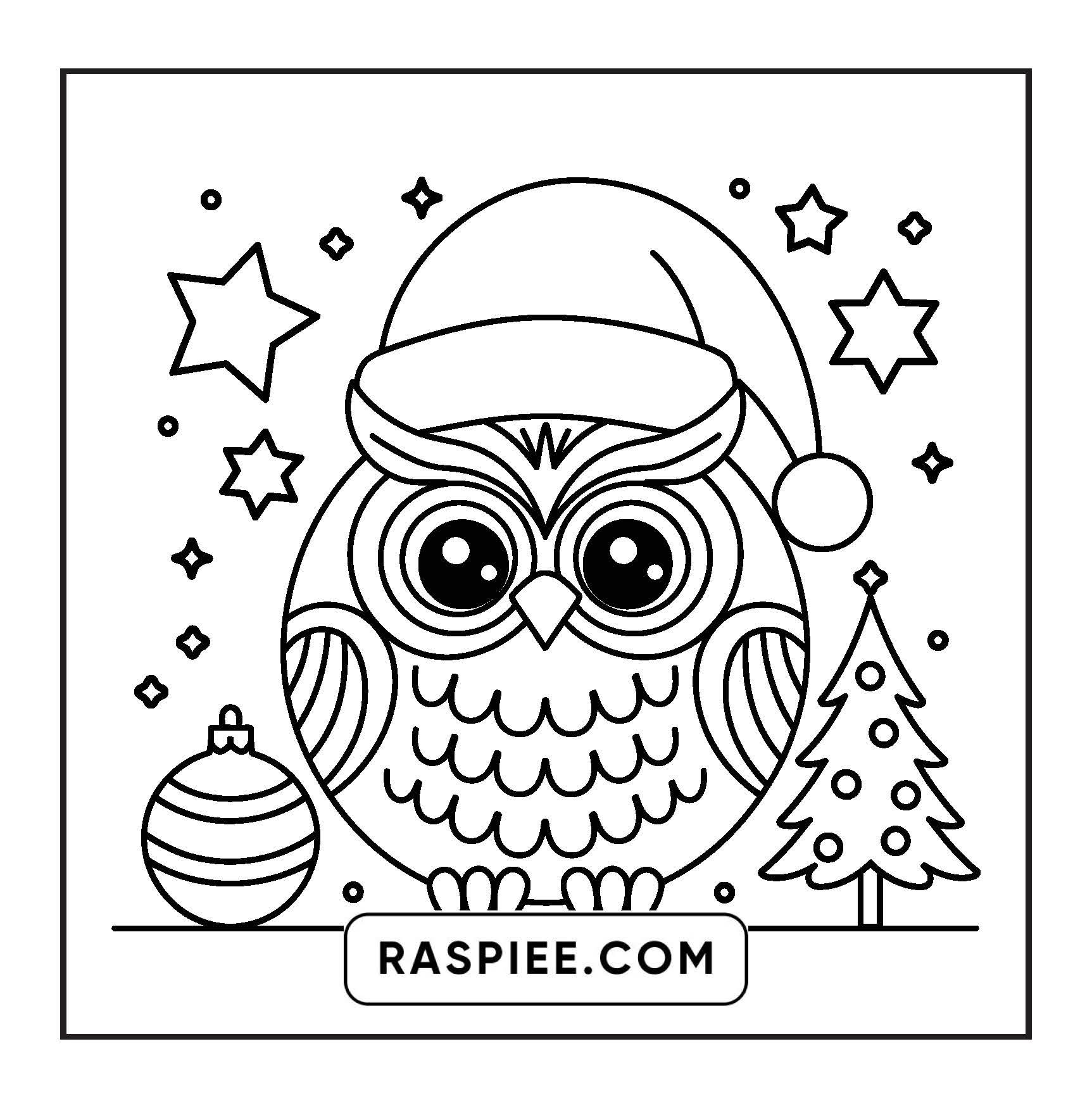 69 Bold and Easy Cozy Christmas Coloring Pages