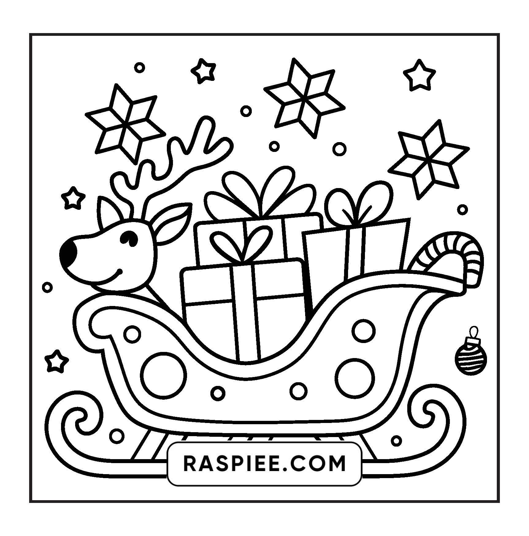 69 Bold and Easy Cozy Christmas Coloring Pages