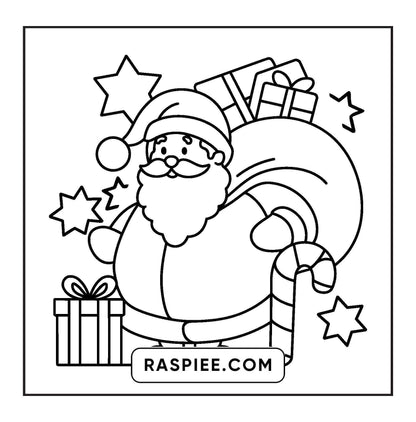 69 Bold and Easy Cozy Christmas Coloring Pages