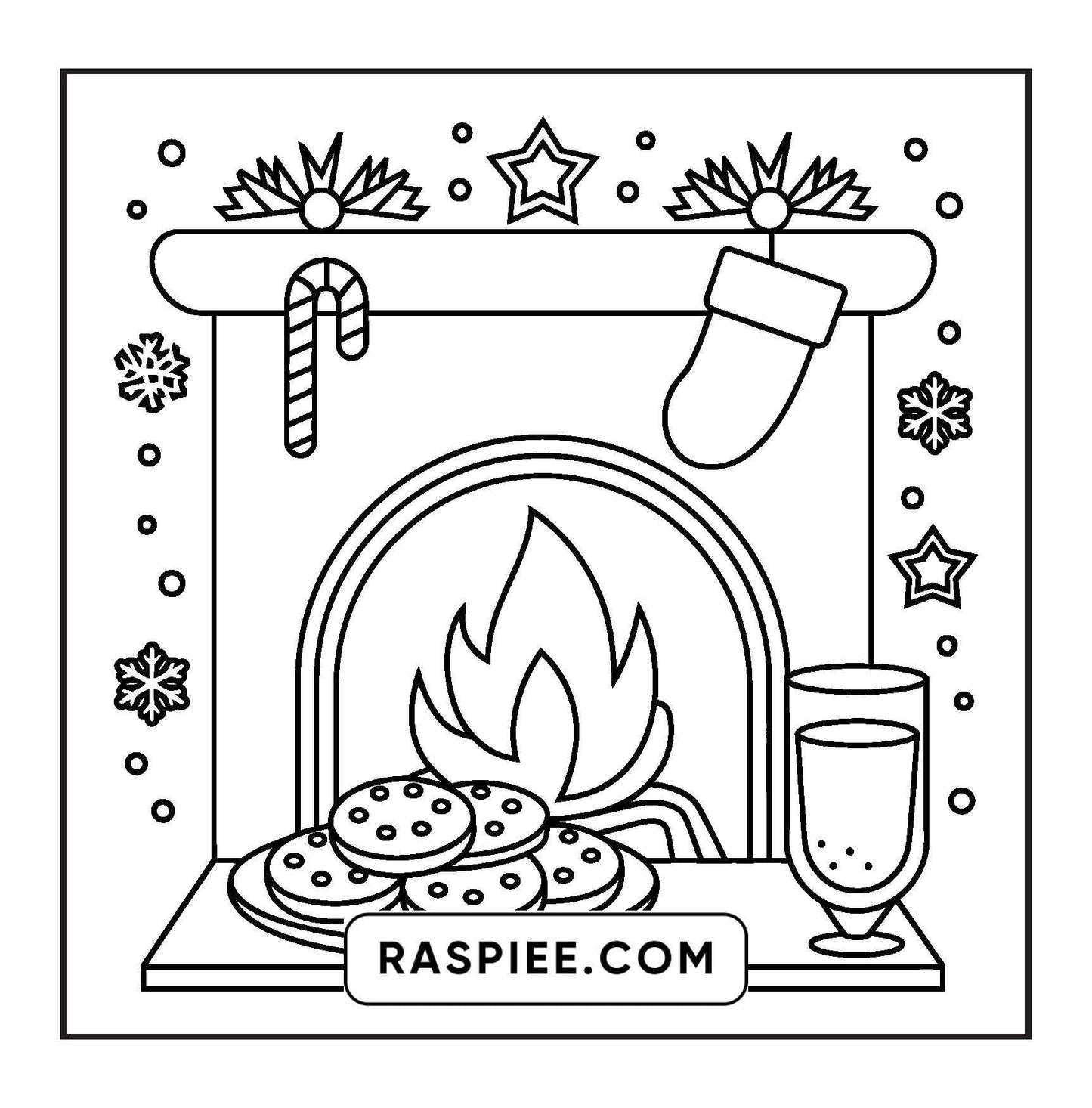 69 Bold and Easy Cozy Christmas Coloring Pages