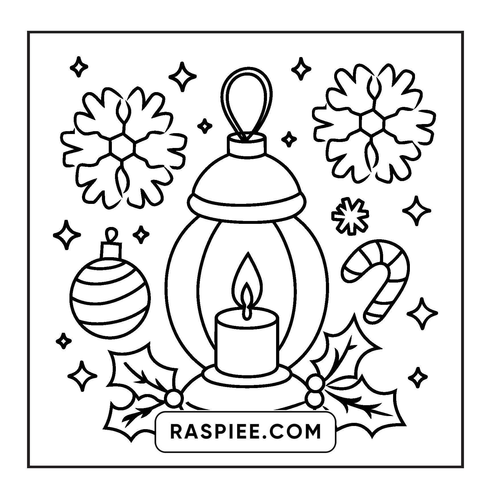 69 Bold and Easy Cozy Christmas Coloring Pages