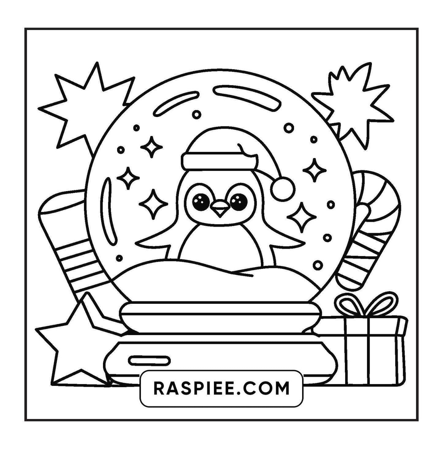69 Bold and Easy Cozy Christmas Coloring Pages