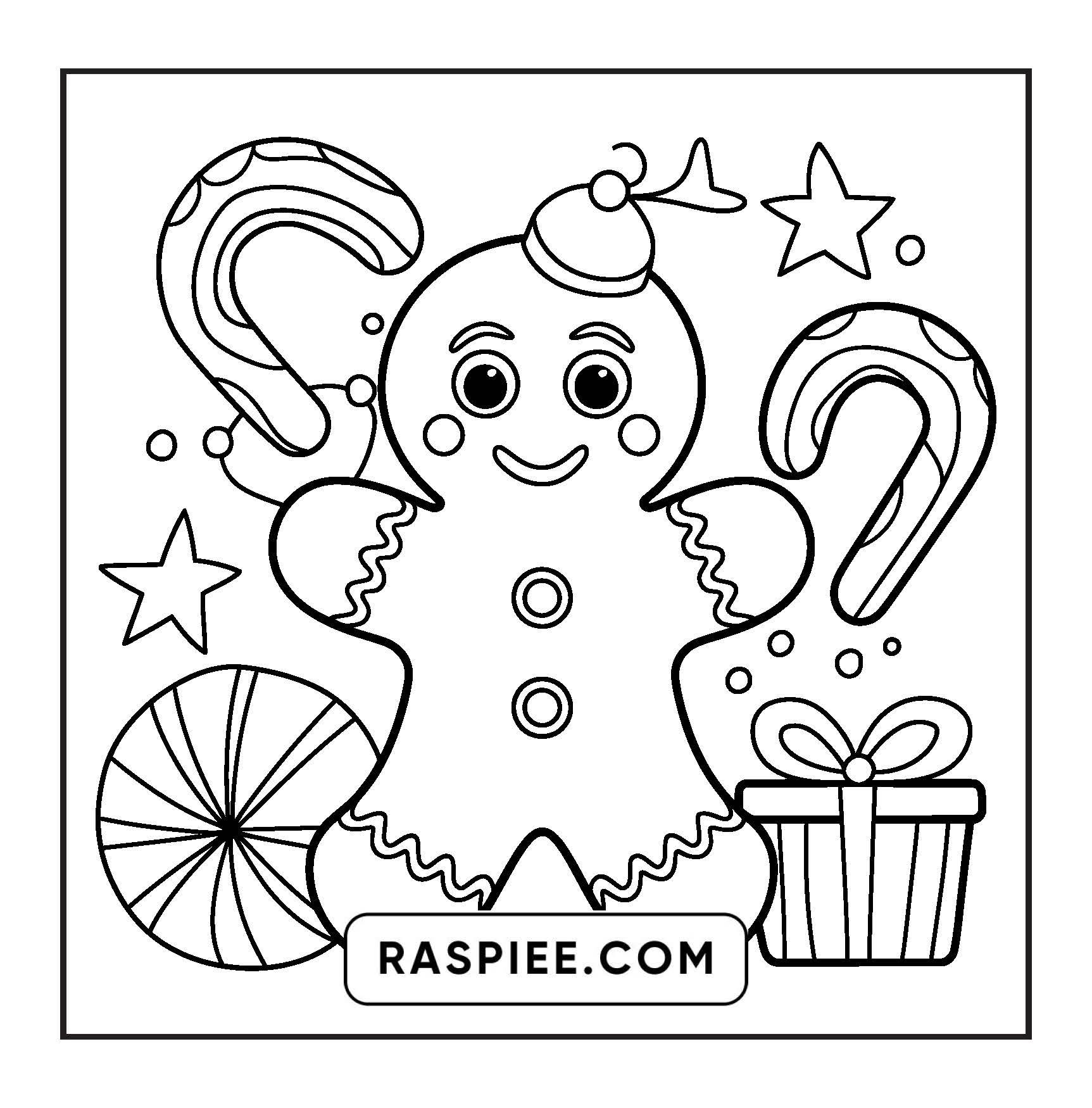 69 Bold and Easy Cozy Christmas Coloring Pages