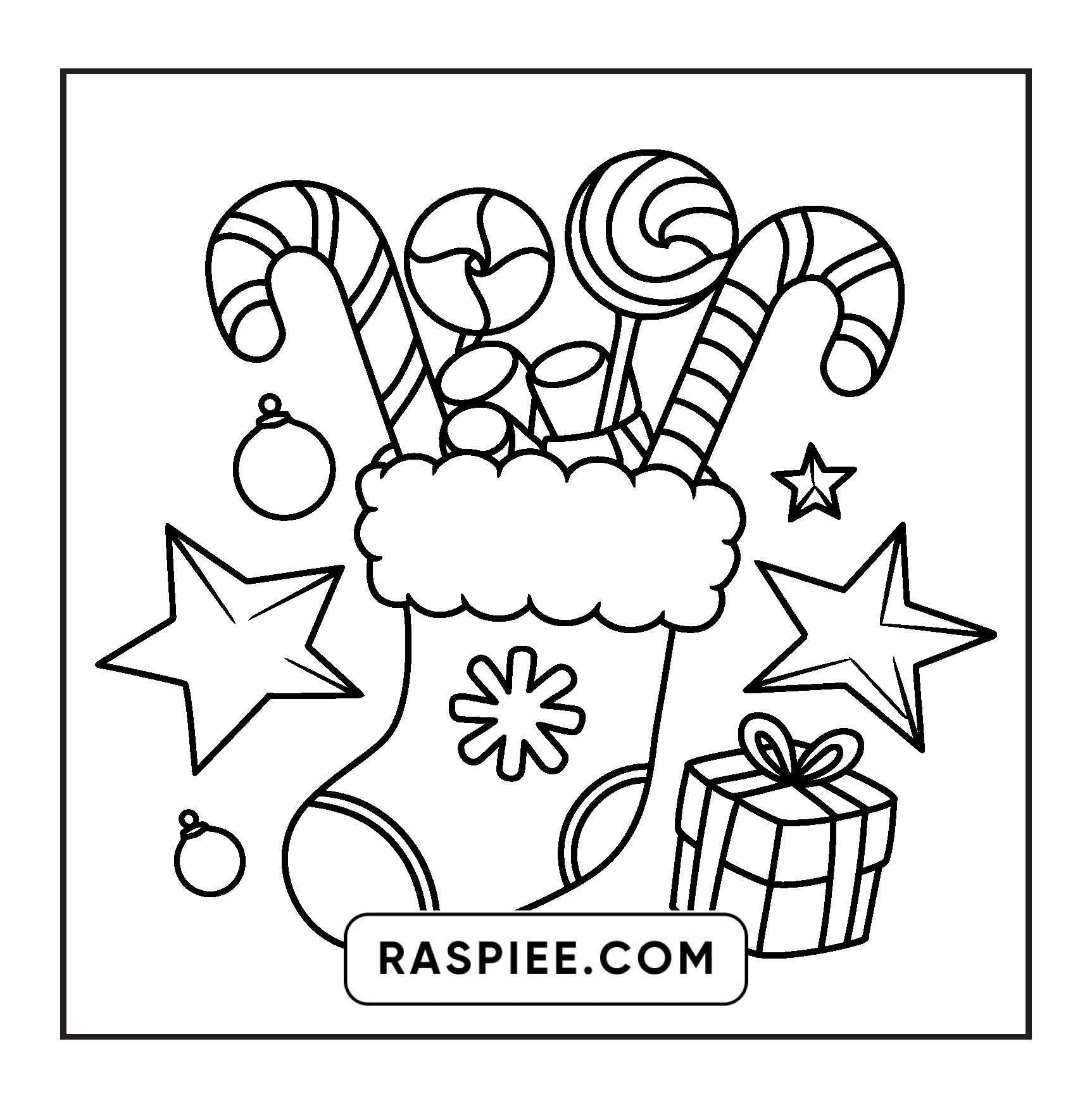 69 Bold and Easy Cozy Christmas Coloring Pages