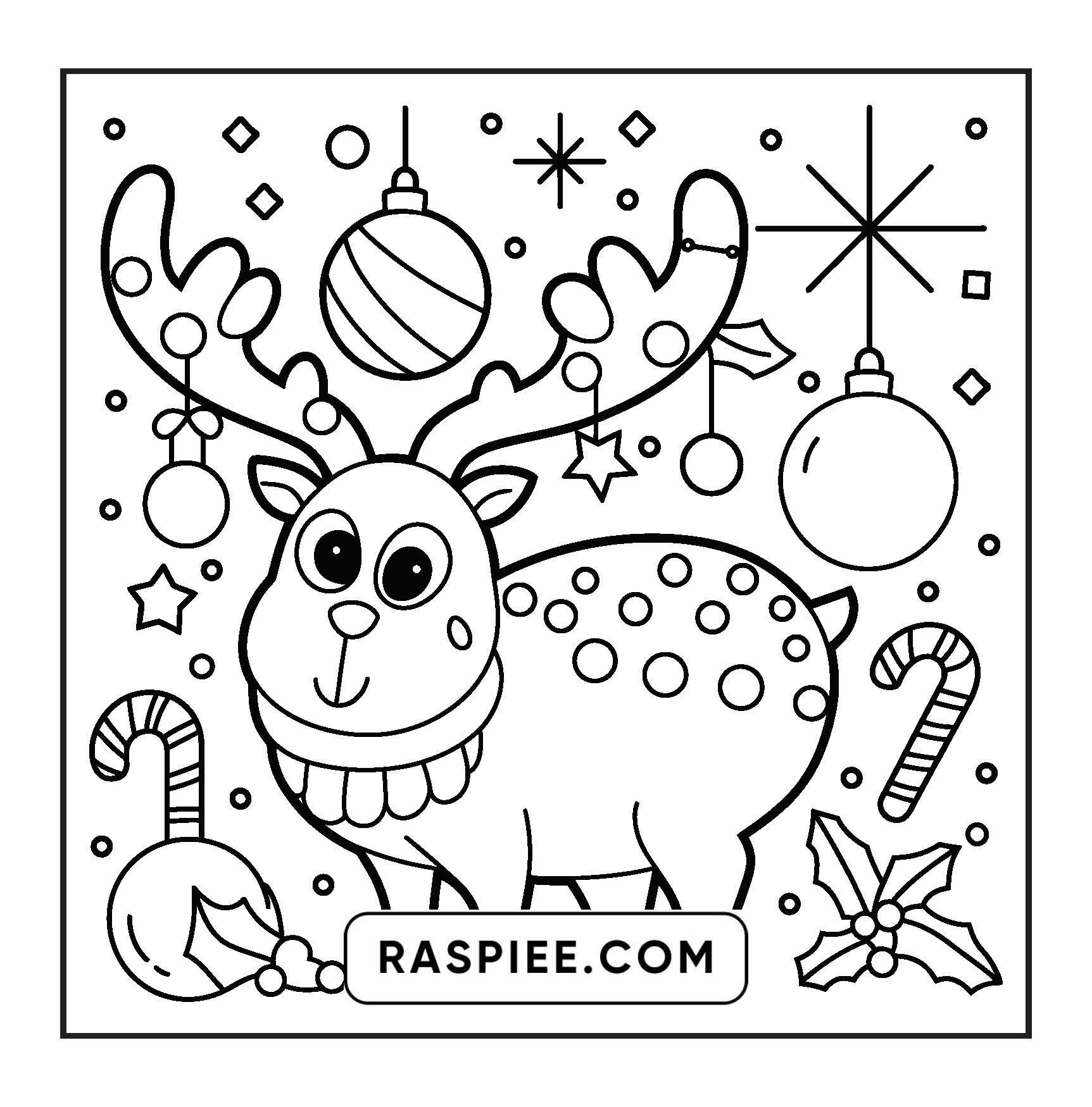 69 Bold and Easy Cozy Christmas Coloring Pages