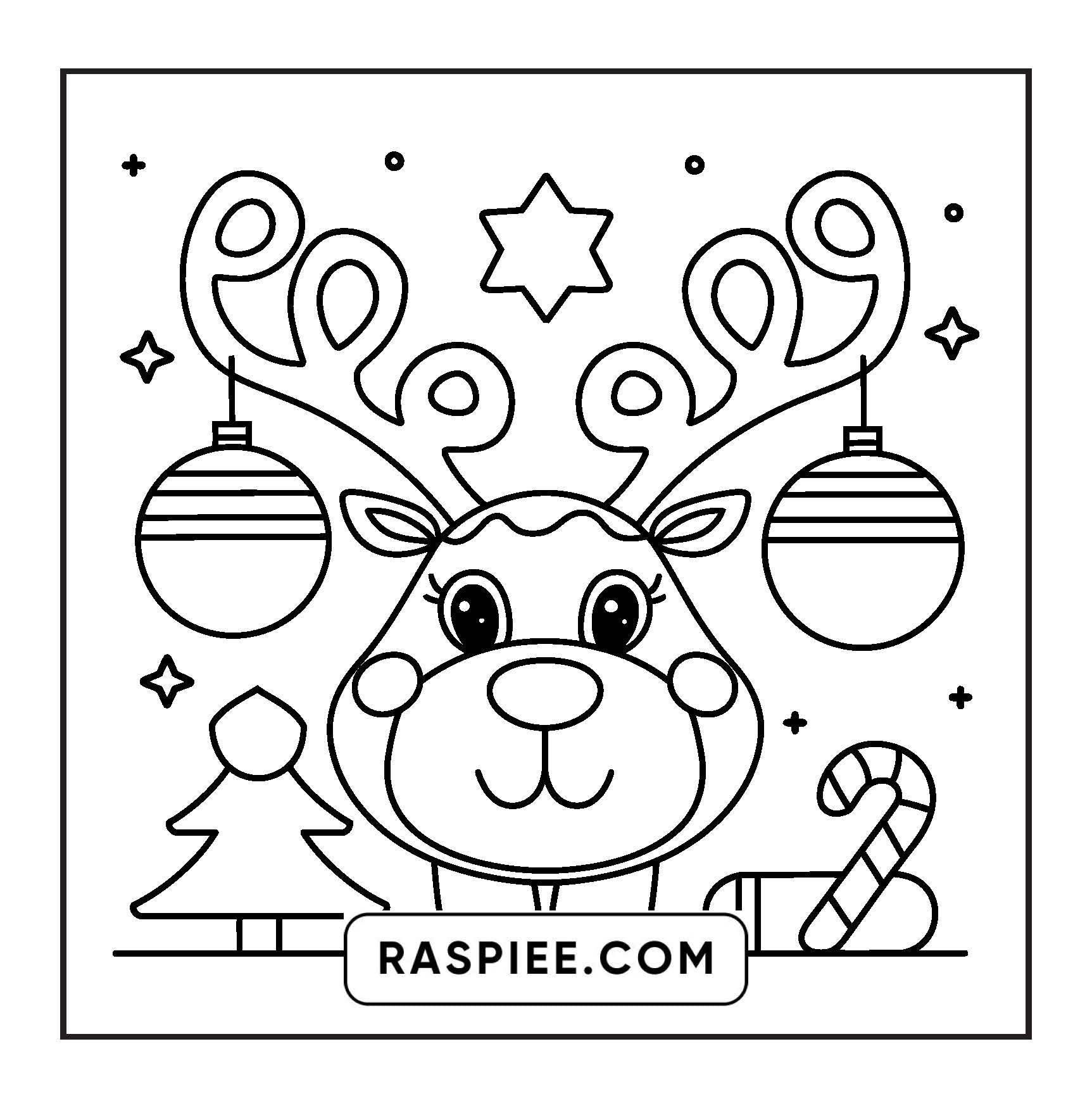 69 Bold and Easy Cozy Christmas Coloring Pages