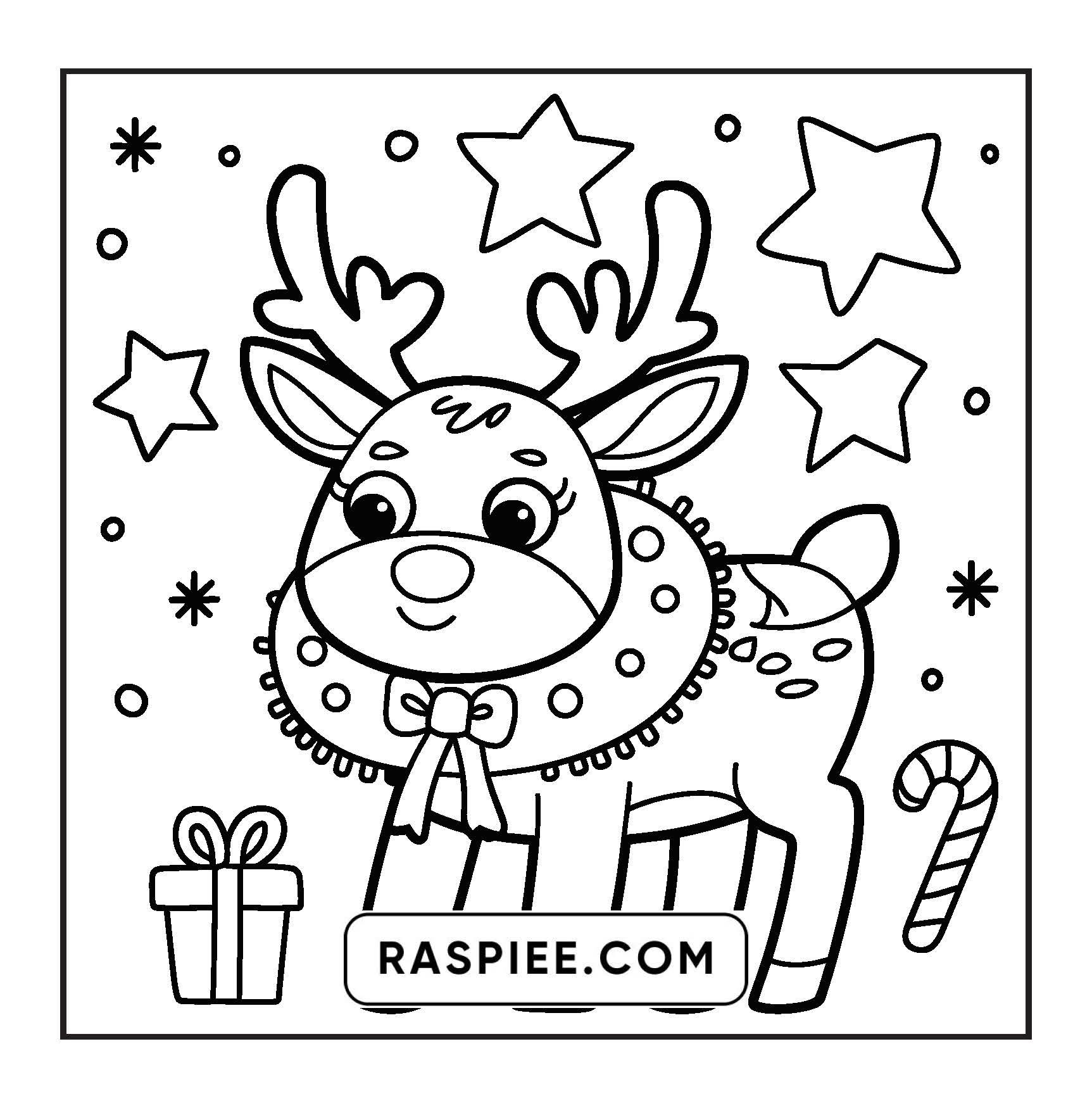 69 Bold and Easy Cozy Christmas Coloring Pages