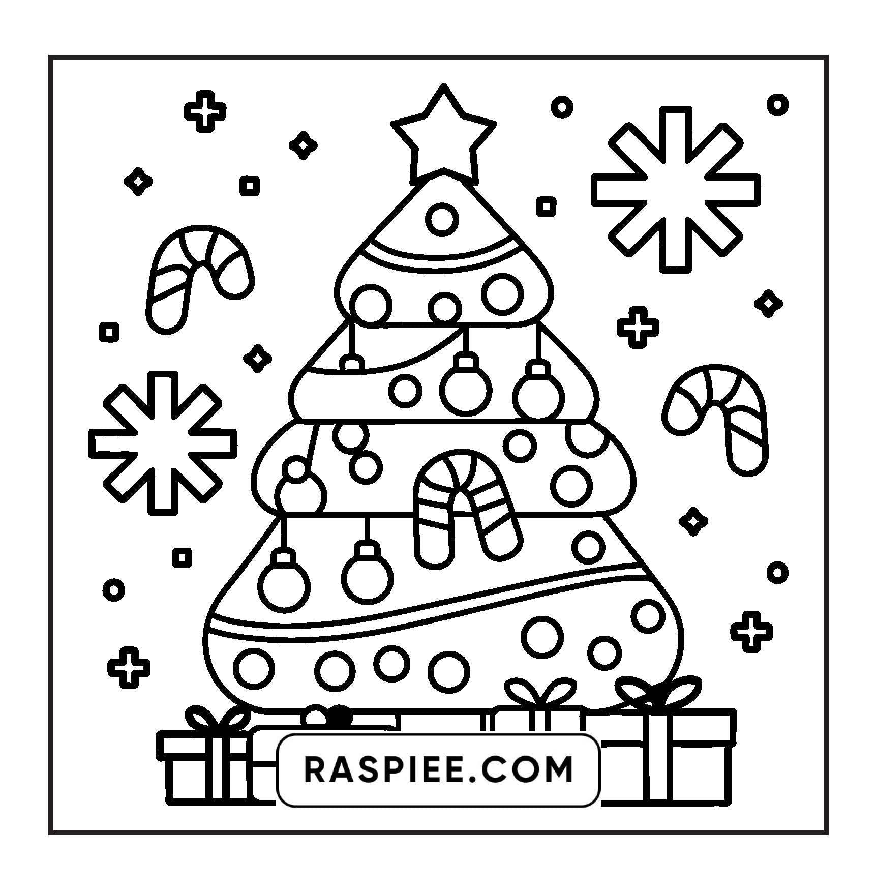 69 Bold and Easy Cozy Christmas Coloring Pages