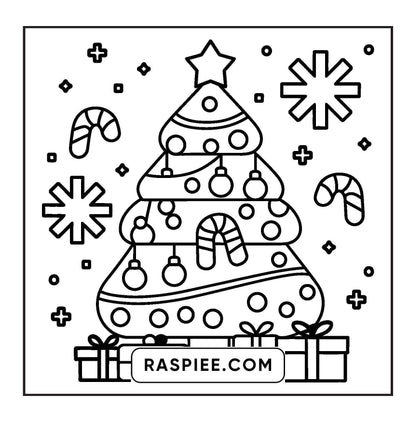 69 Bold and Easy Cozy Christmas Coloring Pages