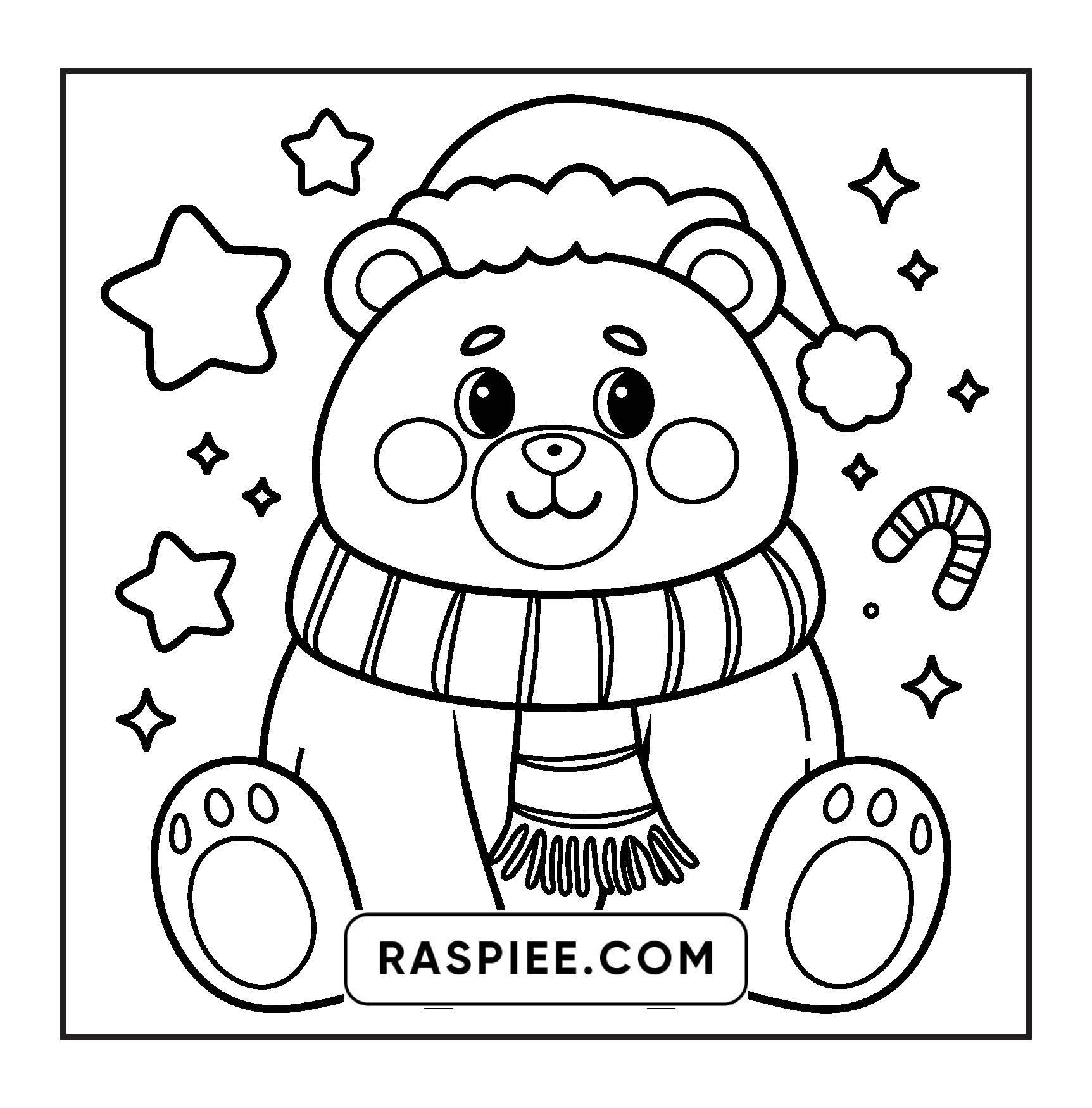 69 Bold and Easy Cozy Christmas Coloring Pages