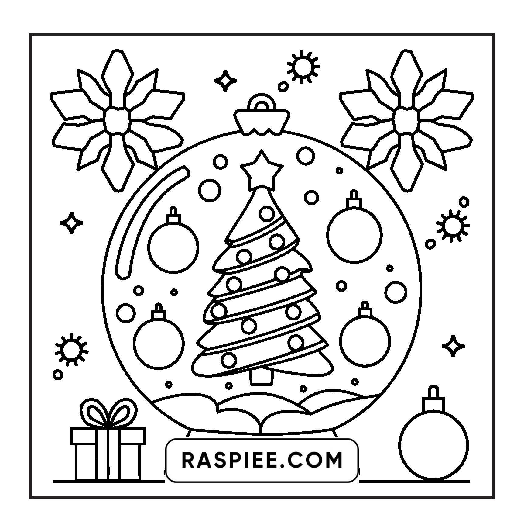 69 Bold and Easy Cozy Christmas Coloring Pages