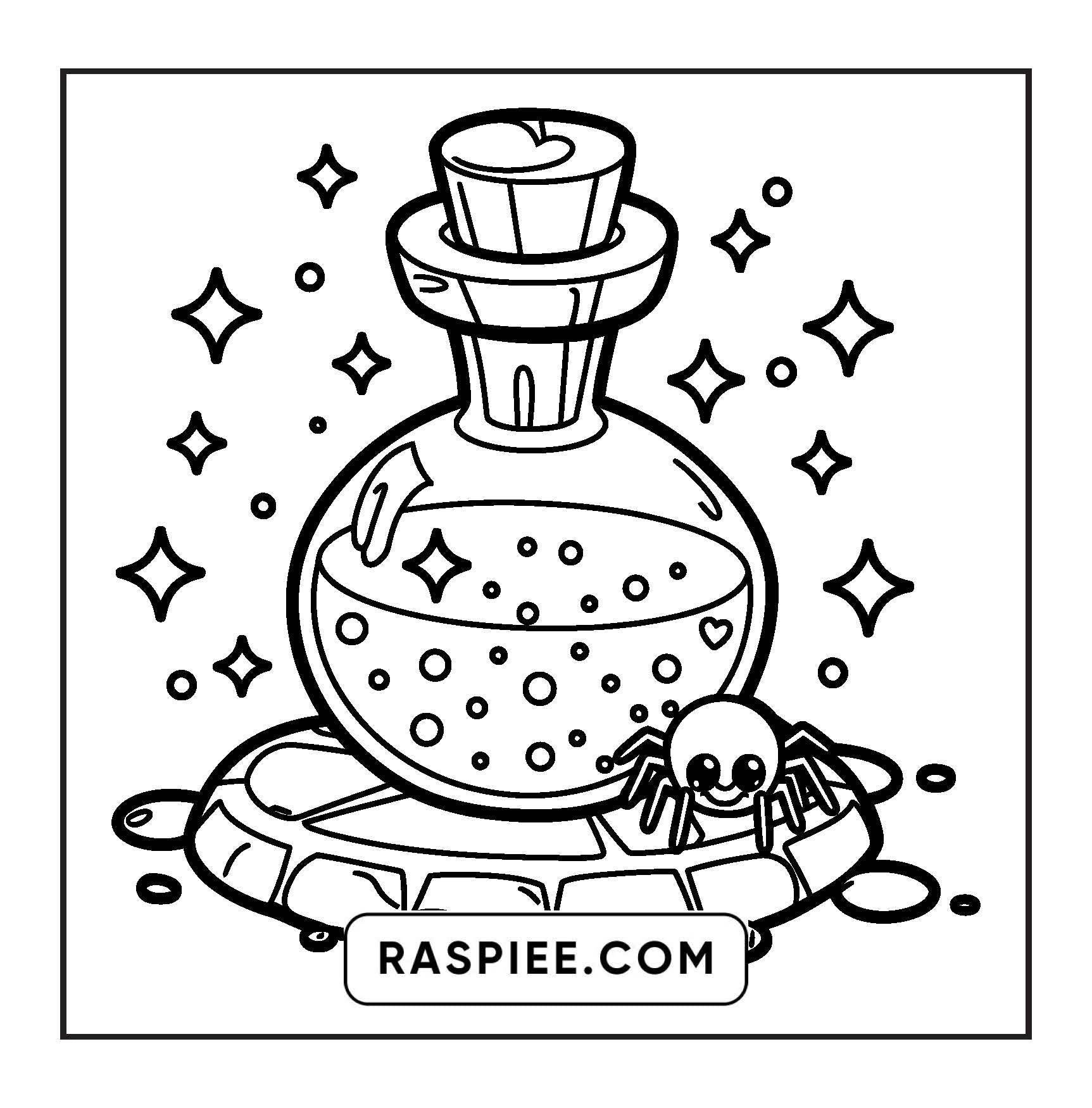 92 Bold and Easy Cute Witch Stuff Coloring Pages