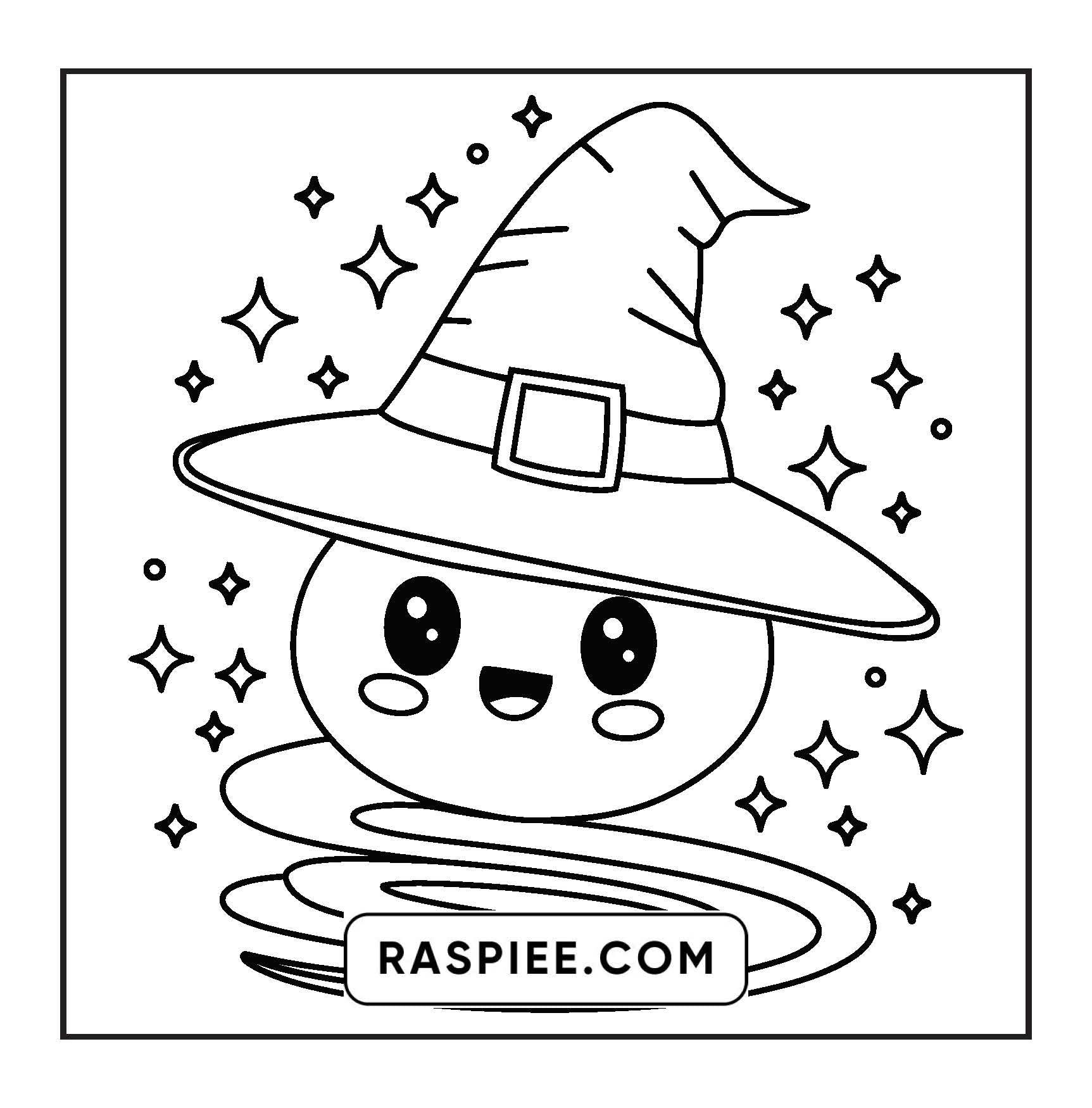 92 Bold and Easy Cute Witch Stuff Coloring Pages