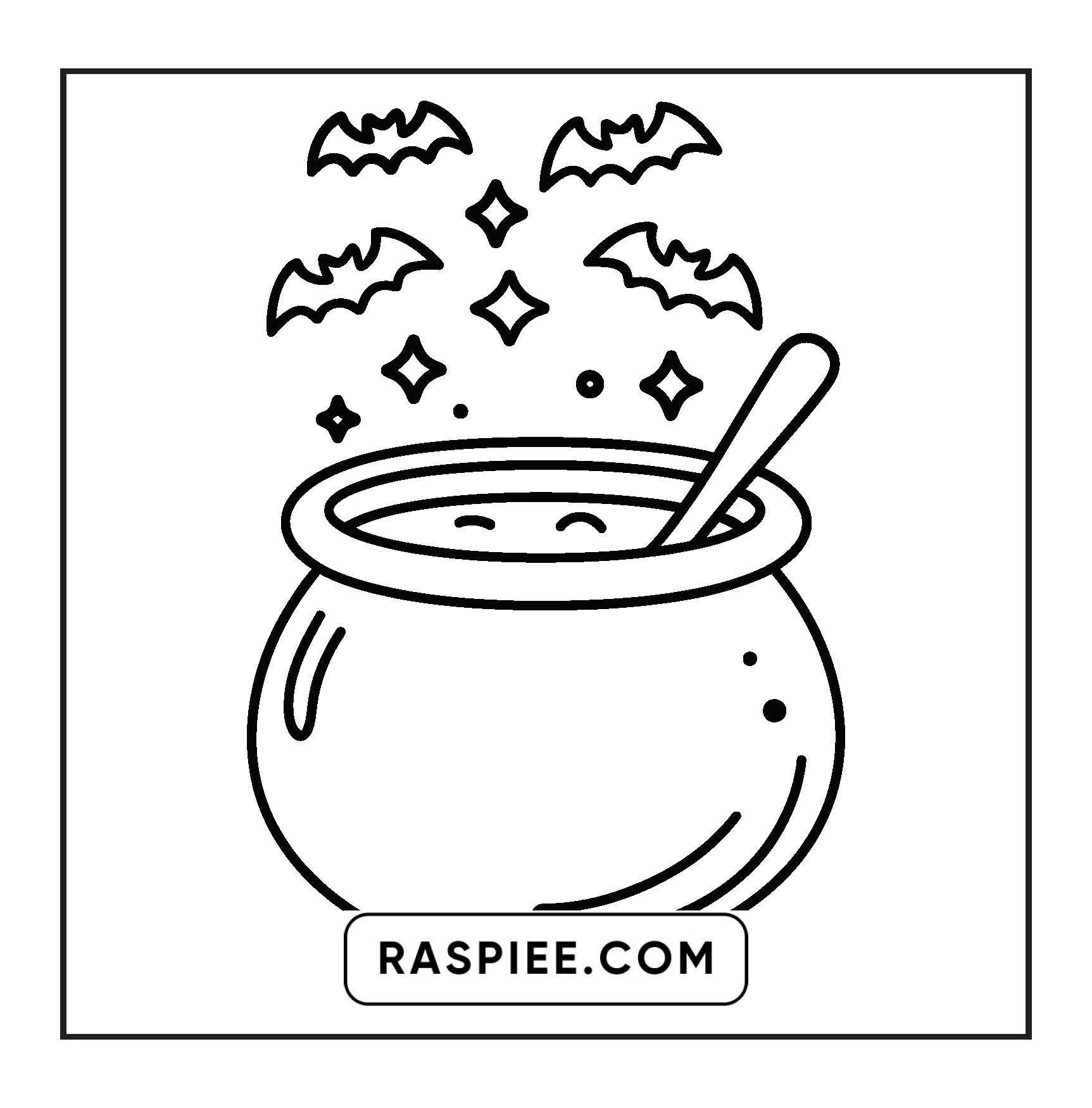 92 Bold and Easy Cute Witch Stuff Coloring Pages