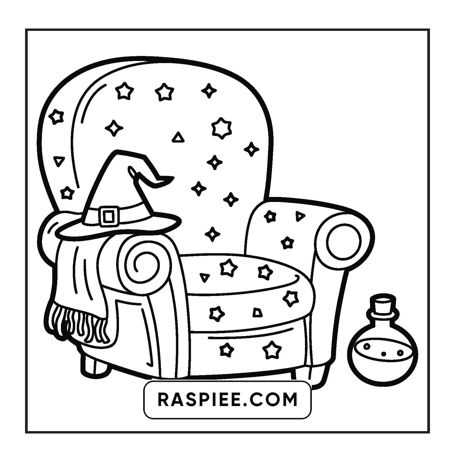 92 Bold and Easy Cute Witch Stuff Coloring Pages