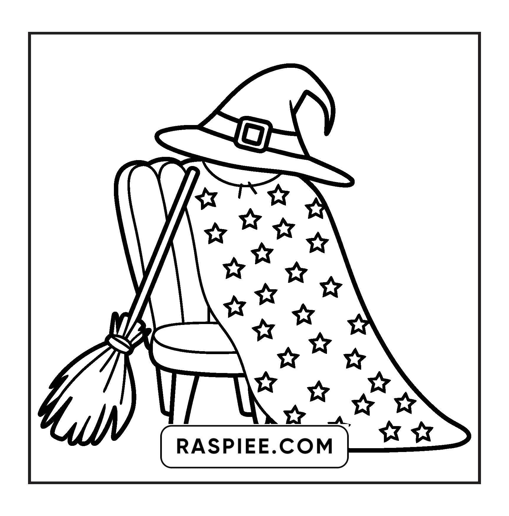 92 Bold and Easy Cute Witch Stuff Coloring Pages