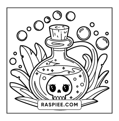 92 Bold and Easy Cute Witch Stuff Coloring Pages