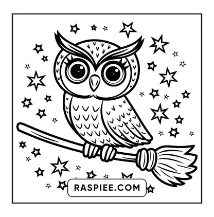 92 Bold and Easy Cute Witch Stuff Coloring Pages
