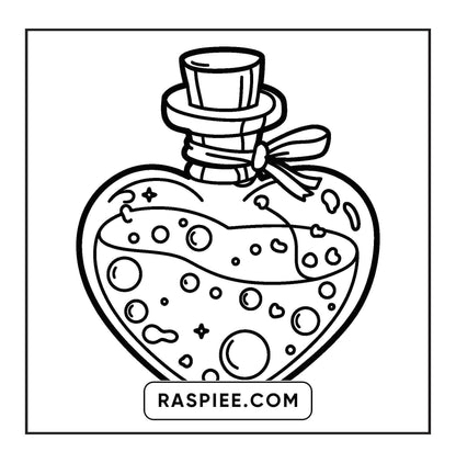 92 Bold and Easy Cute Witch Stuff Coloring Pages