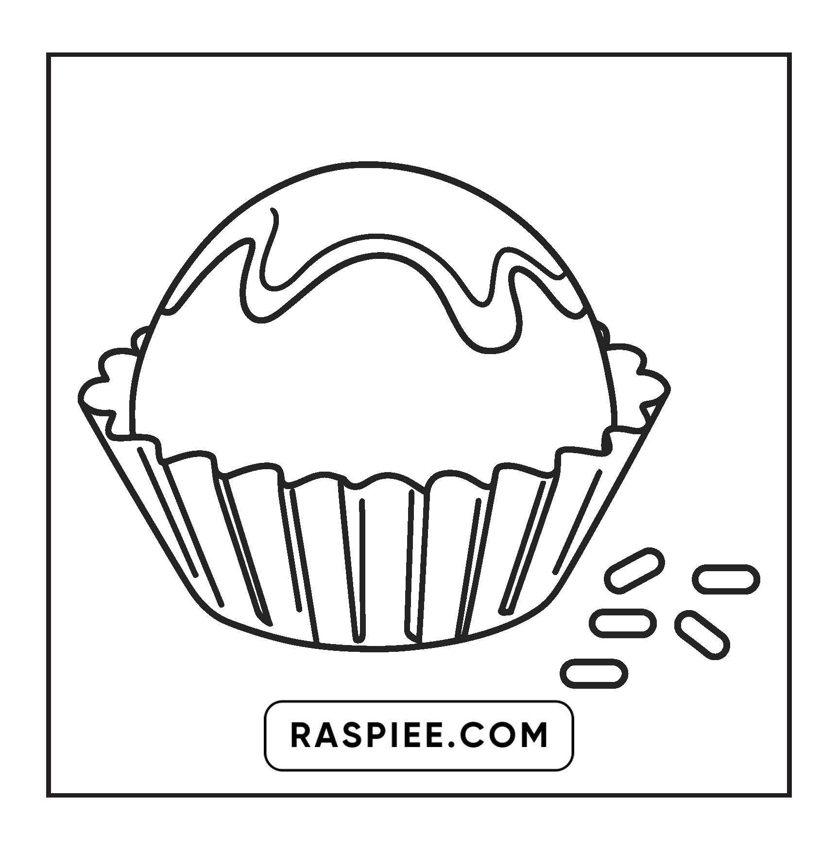 88 Bold and Easy Dessert Coloring Pages