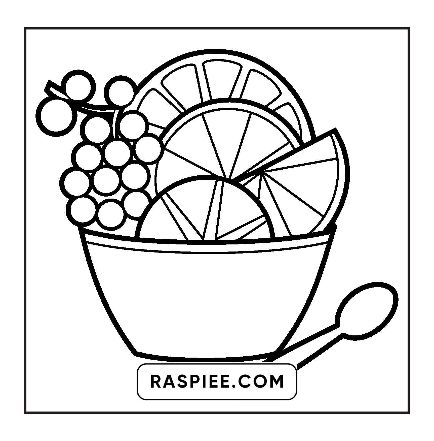 88 Bold and Easy Dessert Coloring Pages