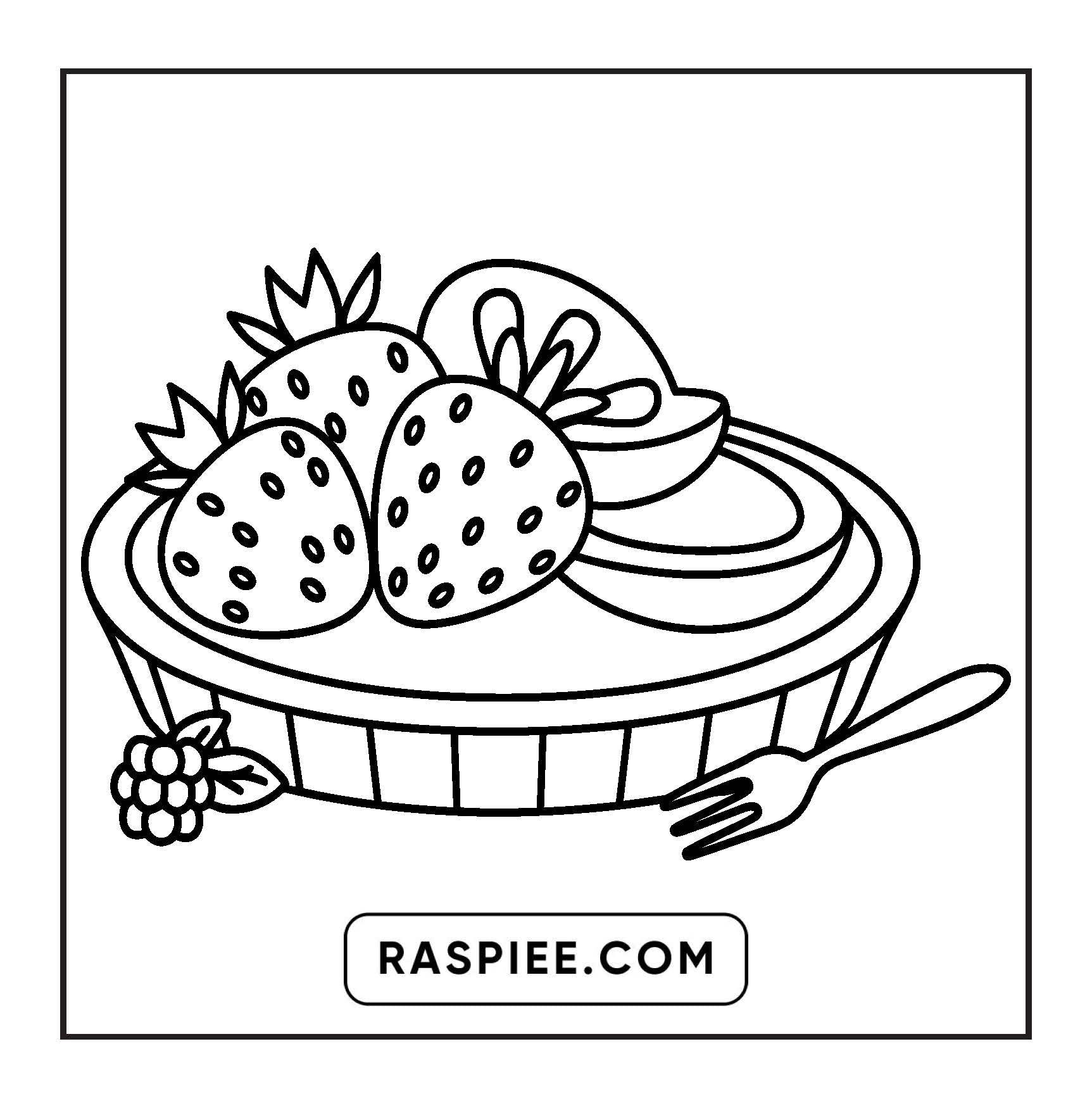 88 Bold and Easy Dessert Coloring Pages