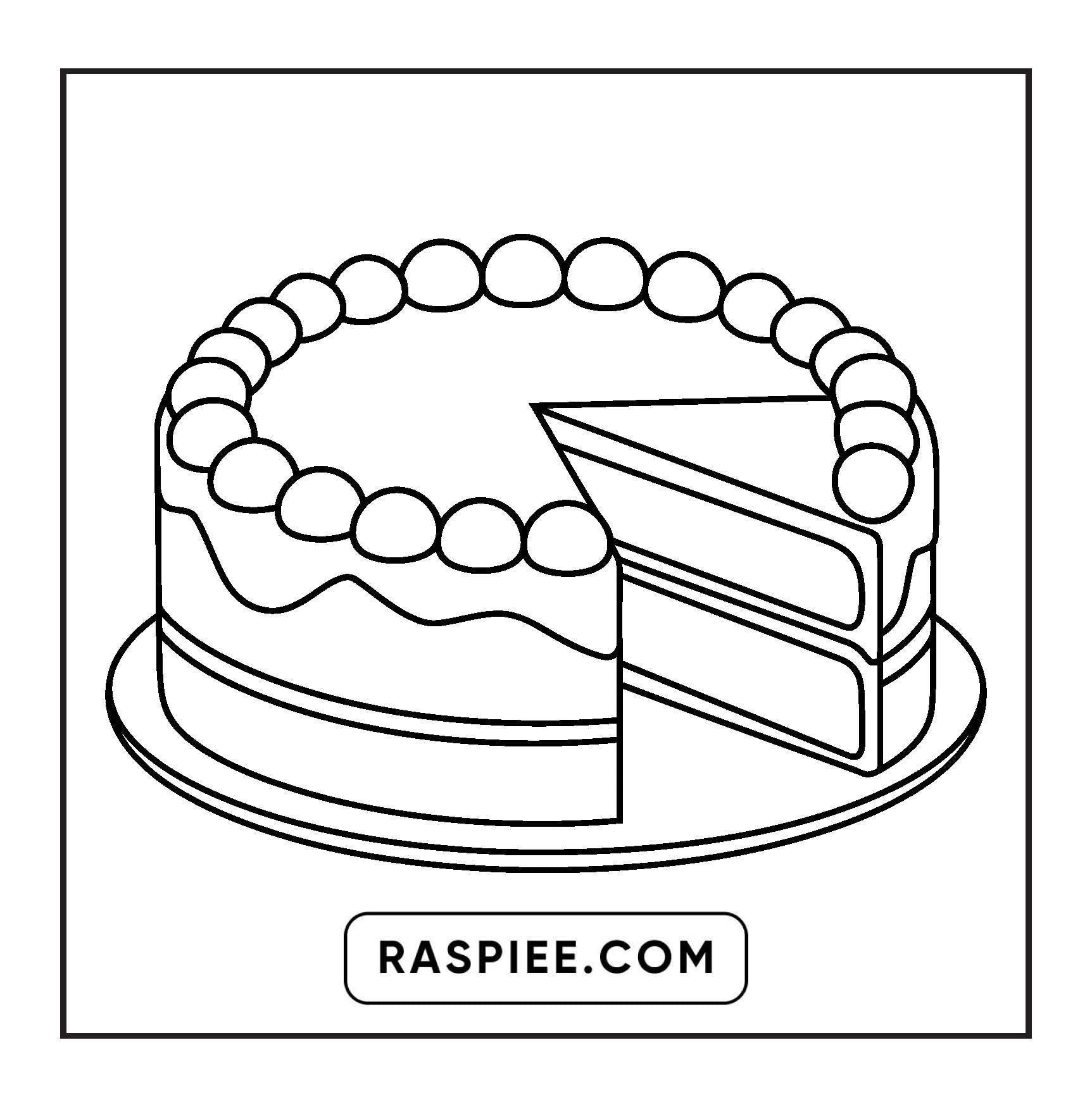 88 Bold and Easy Dessert Coloring Pages