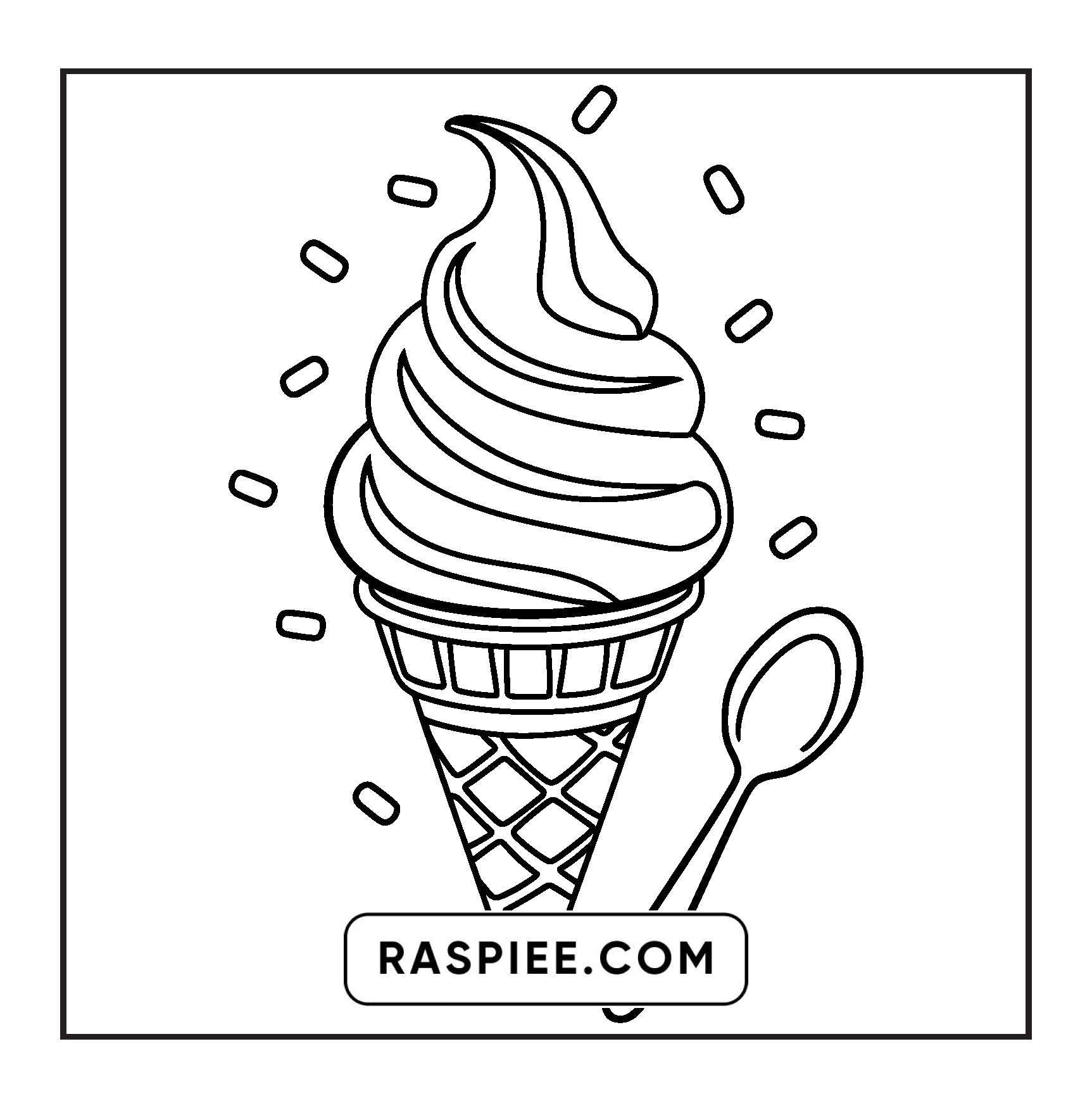 88 Bold and Easy Dessert Coloring Pages