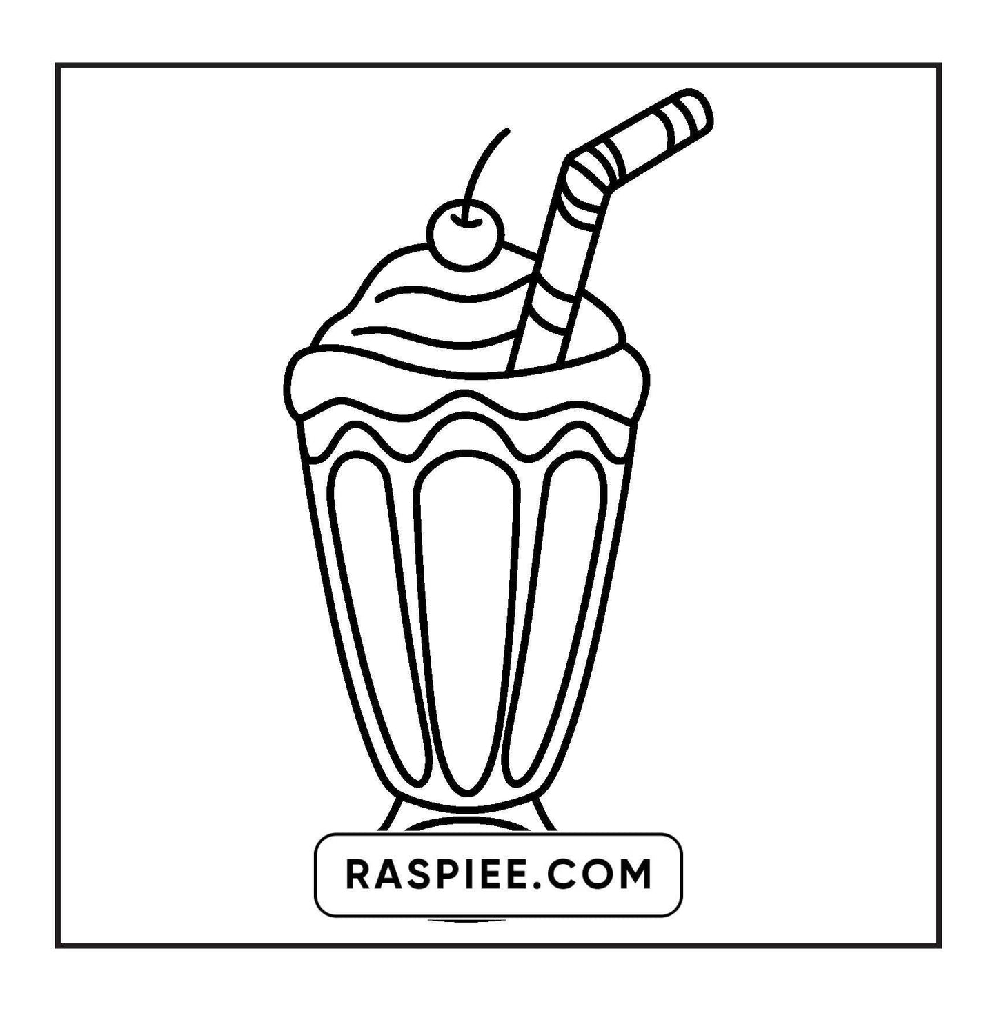 88 Bold and Easy Dessert Coloring Pages