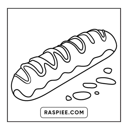 88 Bold and Easy Dessert Coloring Pages