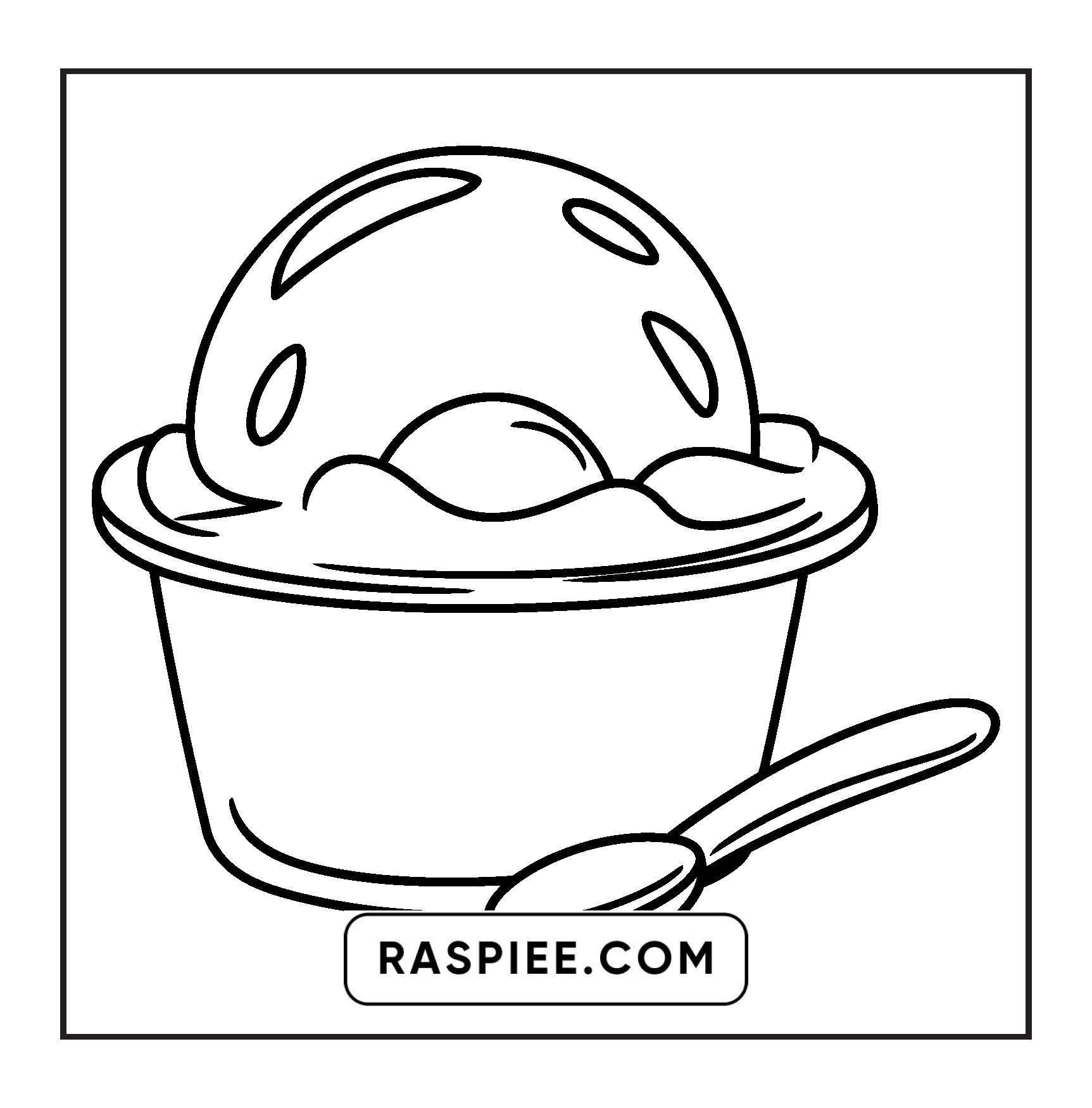 88 Bold and Easy Dessert Coloring Pages
