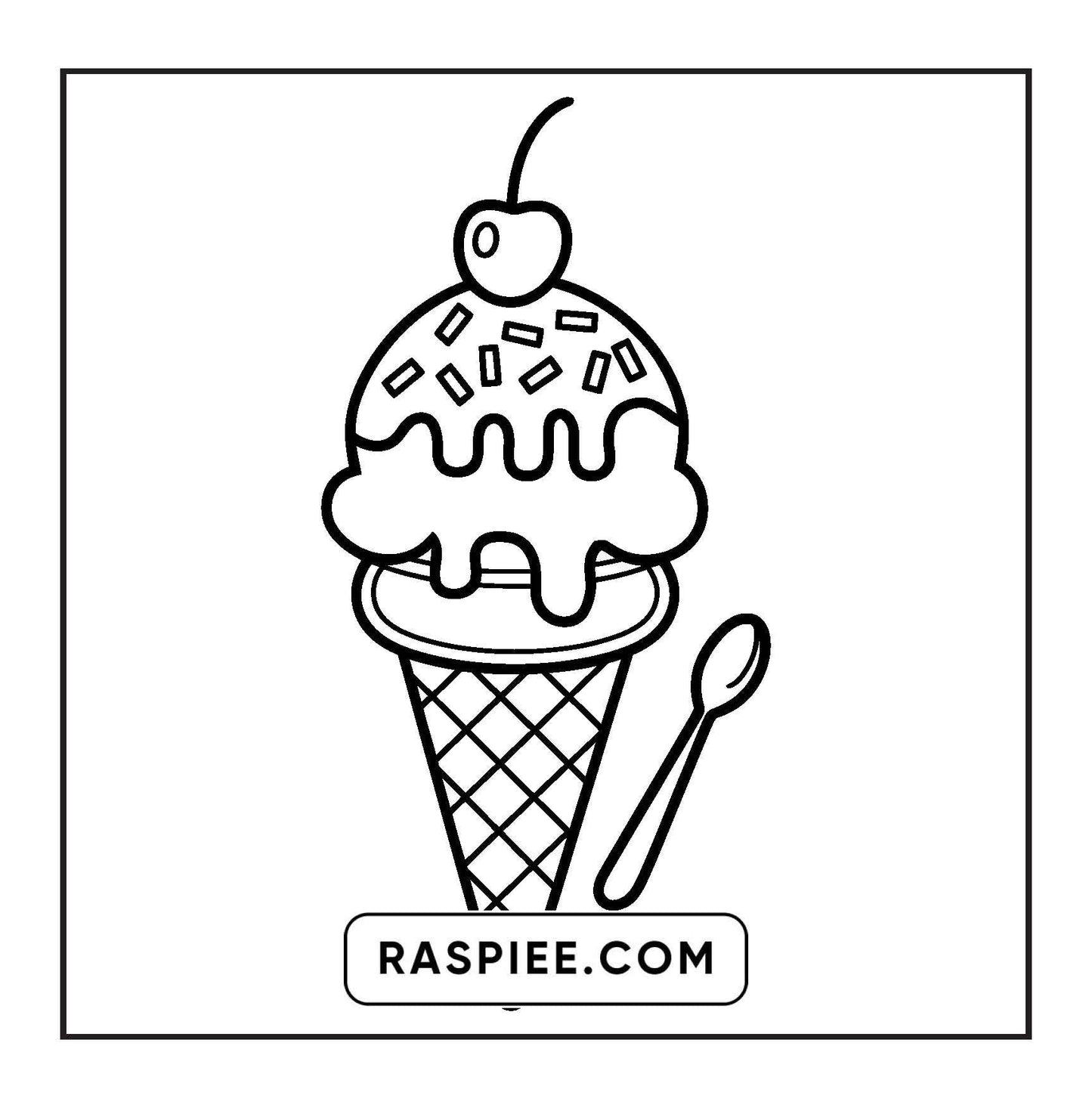 88 Bold and Easy Dessert Coloring Pages
