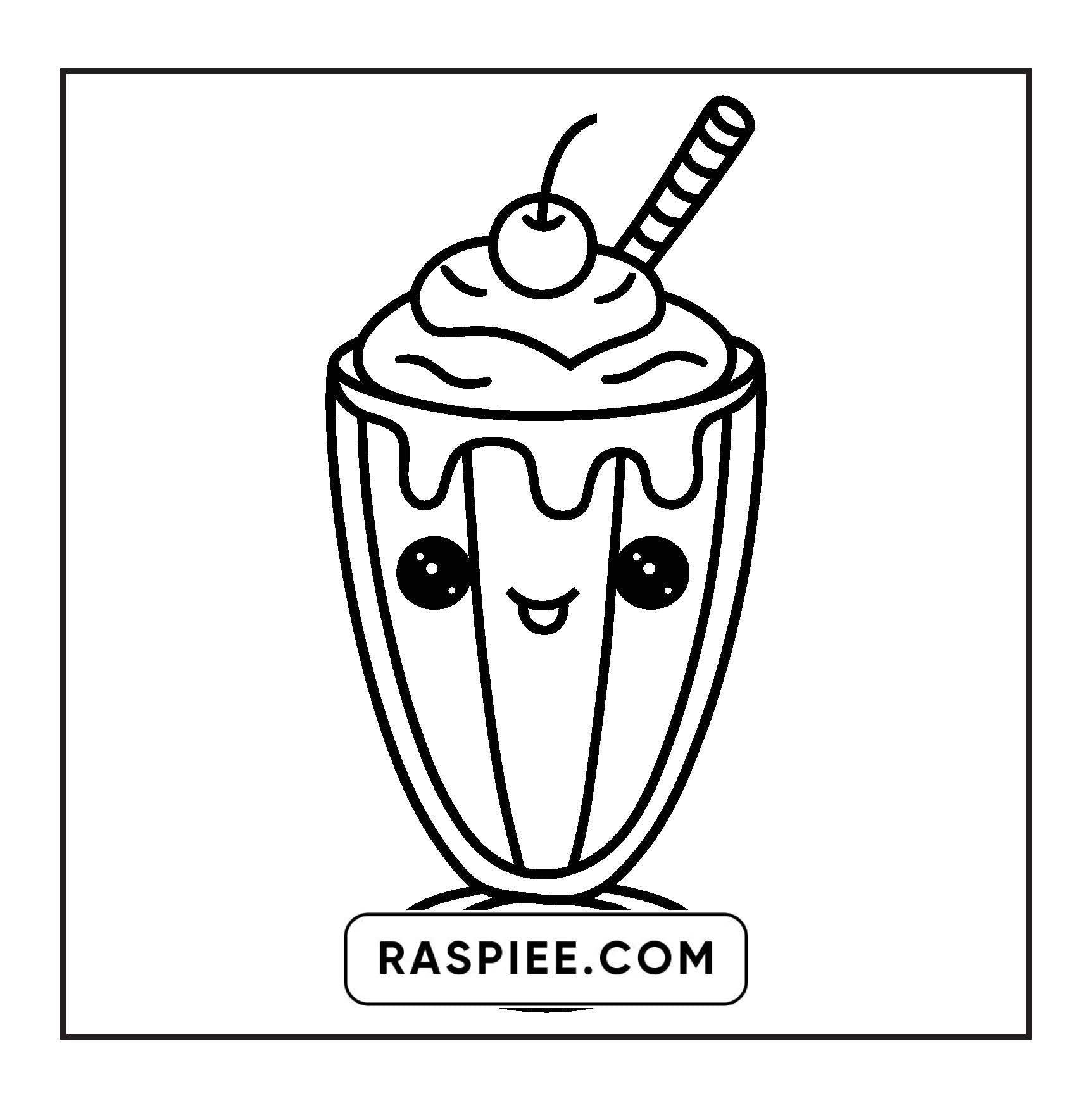 88 Bold and Easy Dessert Coloring Pages