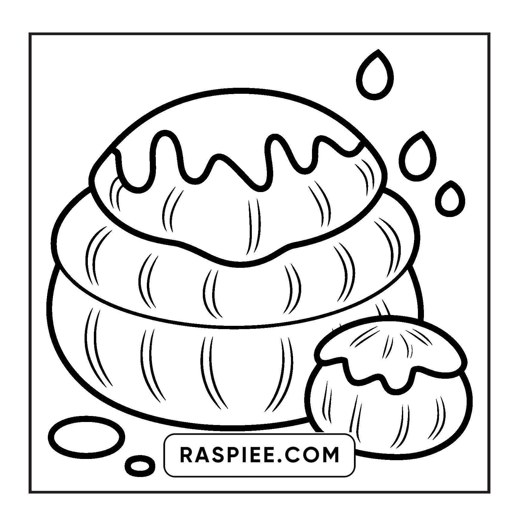 88 Bold and Easy Dessert Coloring Pages