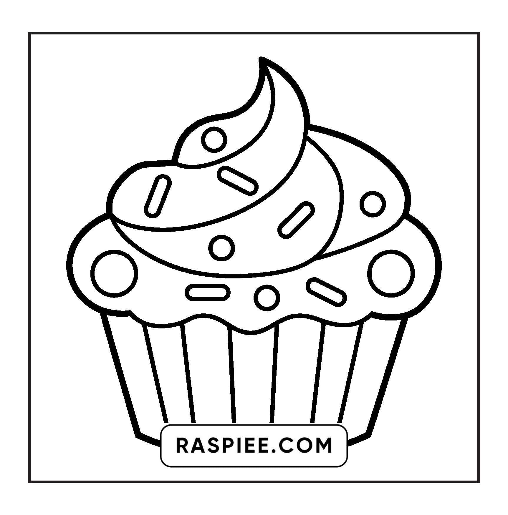 88 Bold and Easy Dessert Coloring Pages