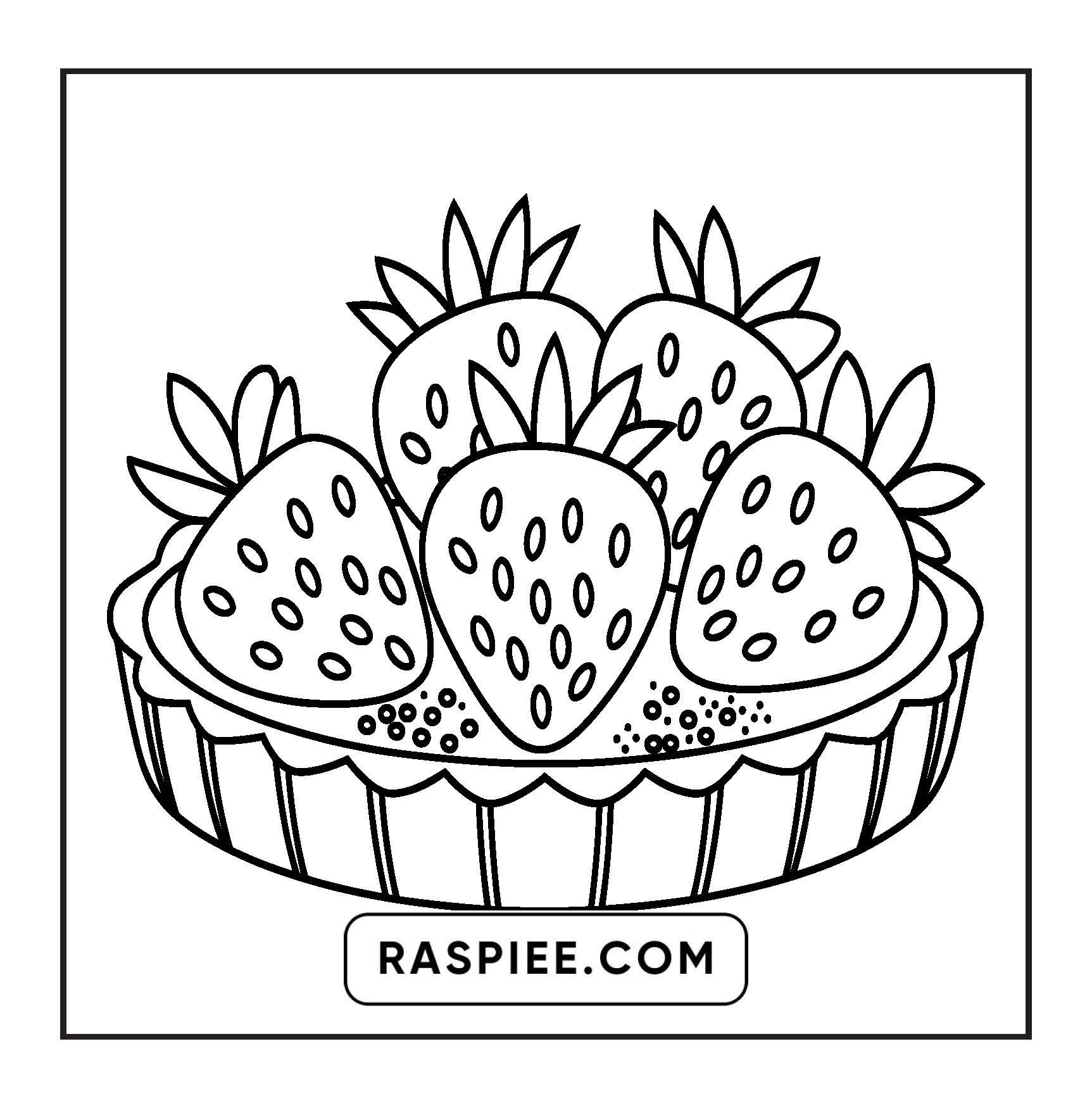 88 Bold and Easy Dessert Coloring Pages