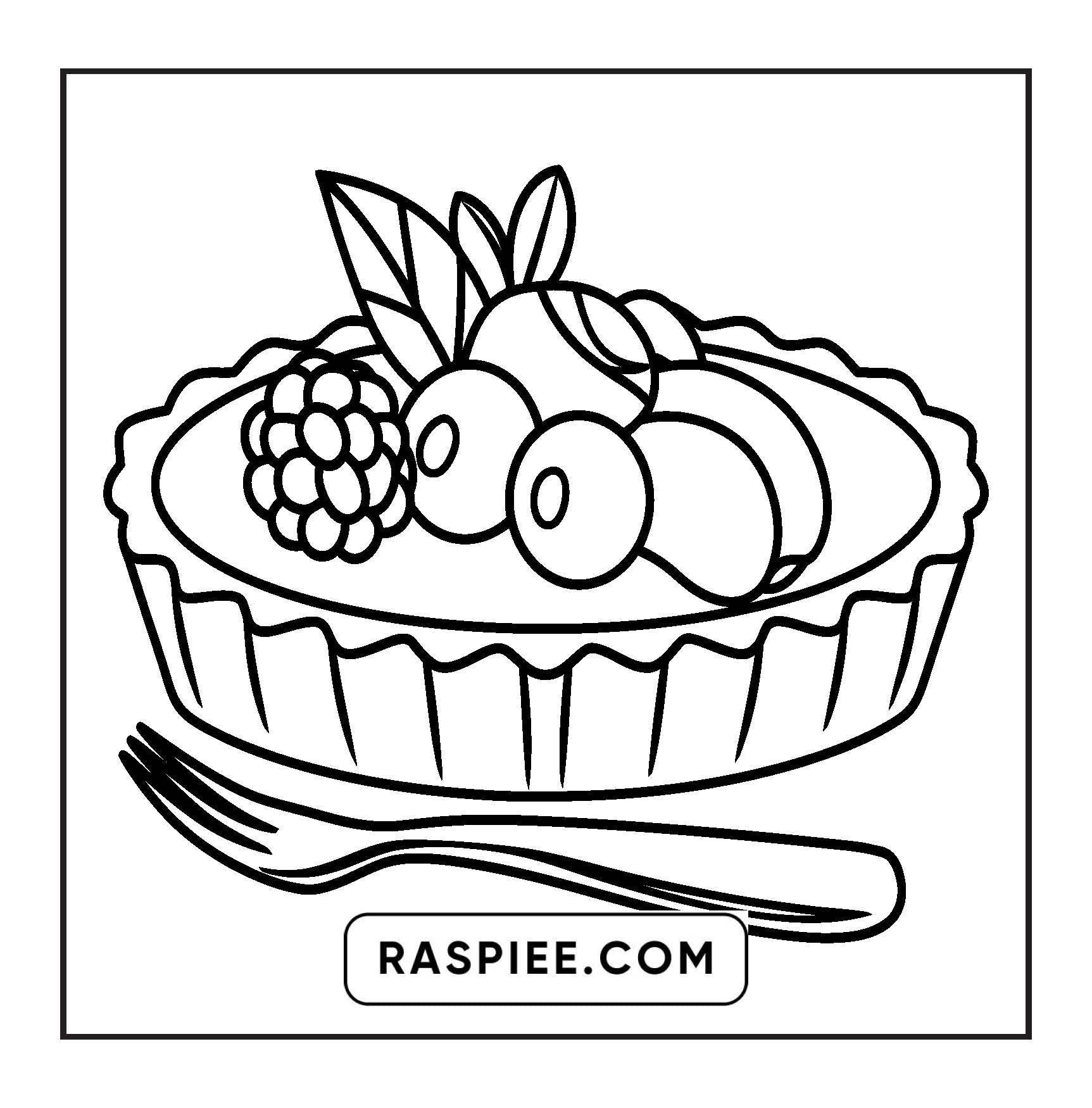 88 Bold and Easy Dessert Coloring Pages