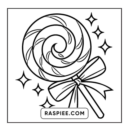 88 Bold and Easy Dessert Coloring Pages