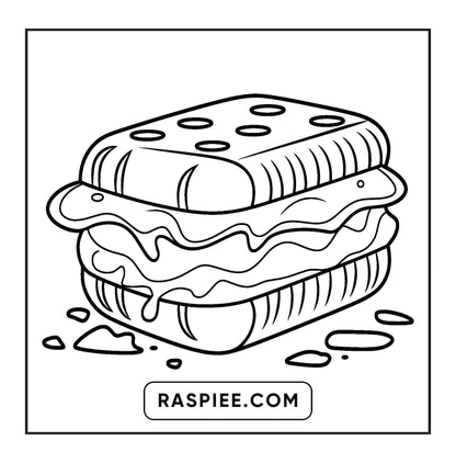 88 Bold and Easy Dessert Coloring Pages