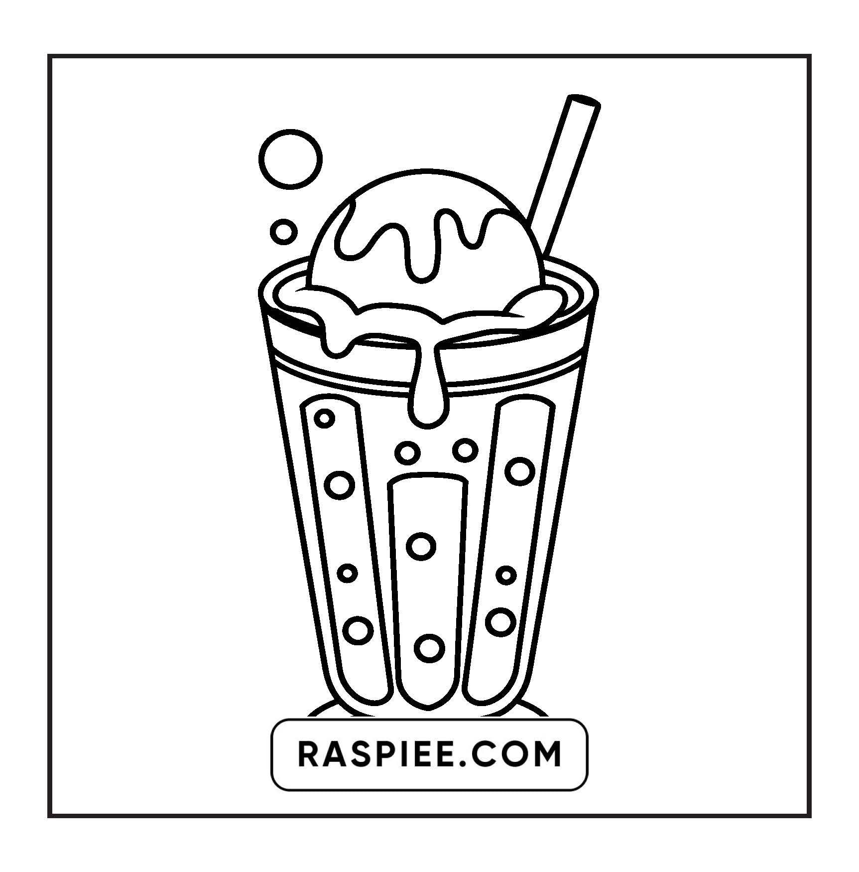 88 Bold and Easy Dessert Coloring Pages