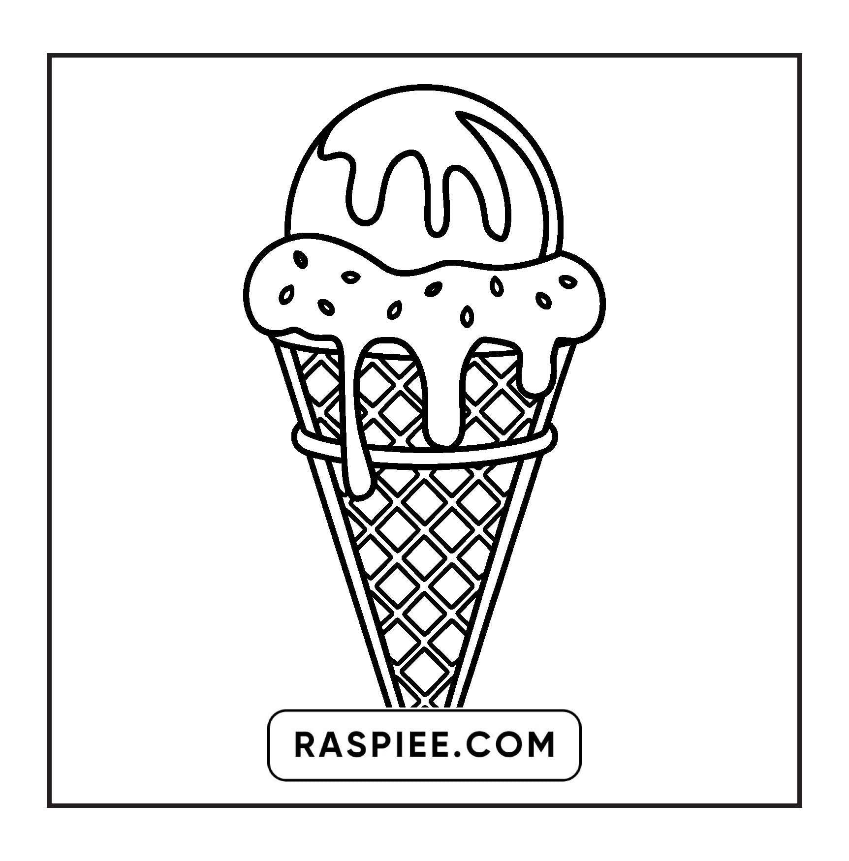88 Bold and Easy Dessert Coloring Pages