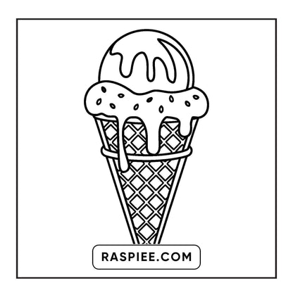 88 Bold and Easy Dessert Coloring Pages
