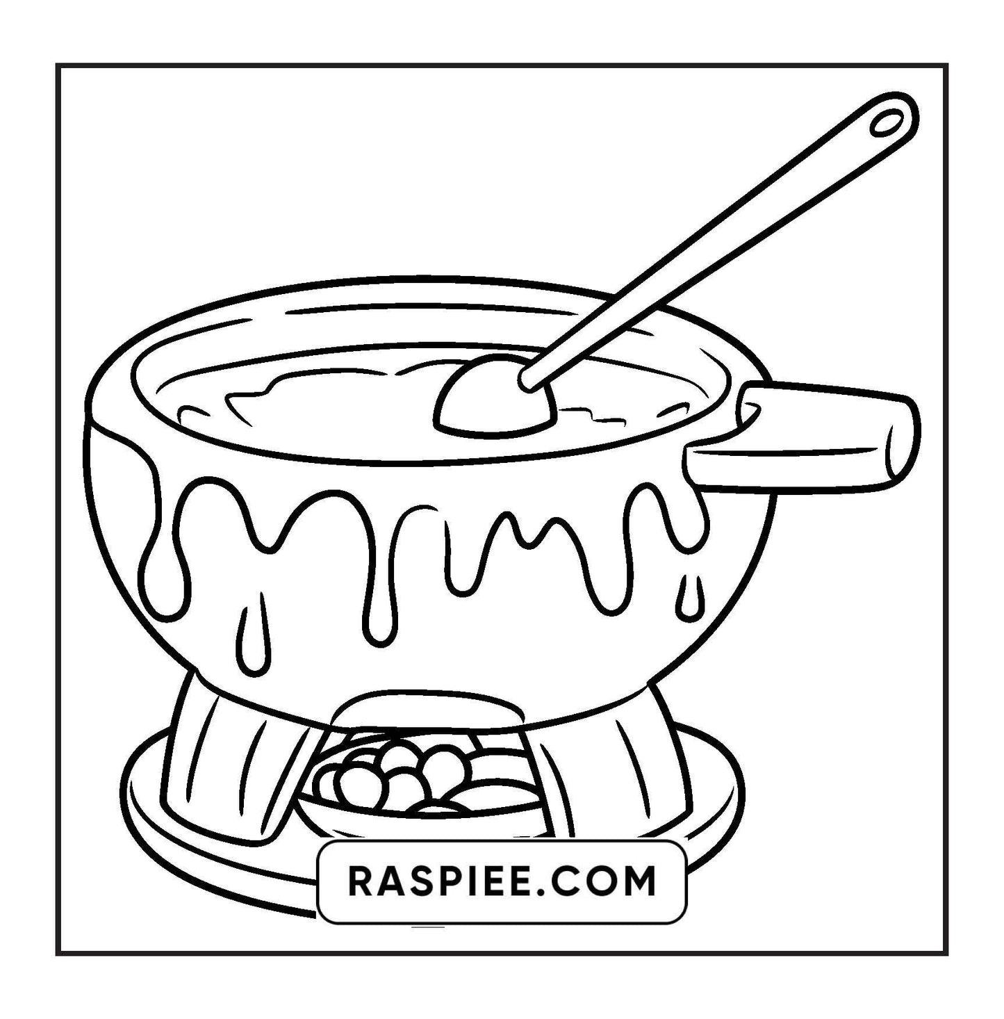 88 Bold and Easy Dessert Coloring Pages