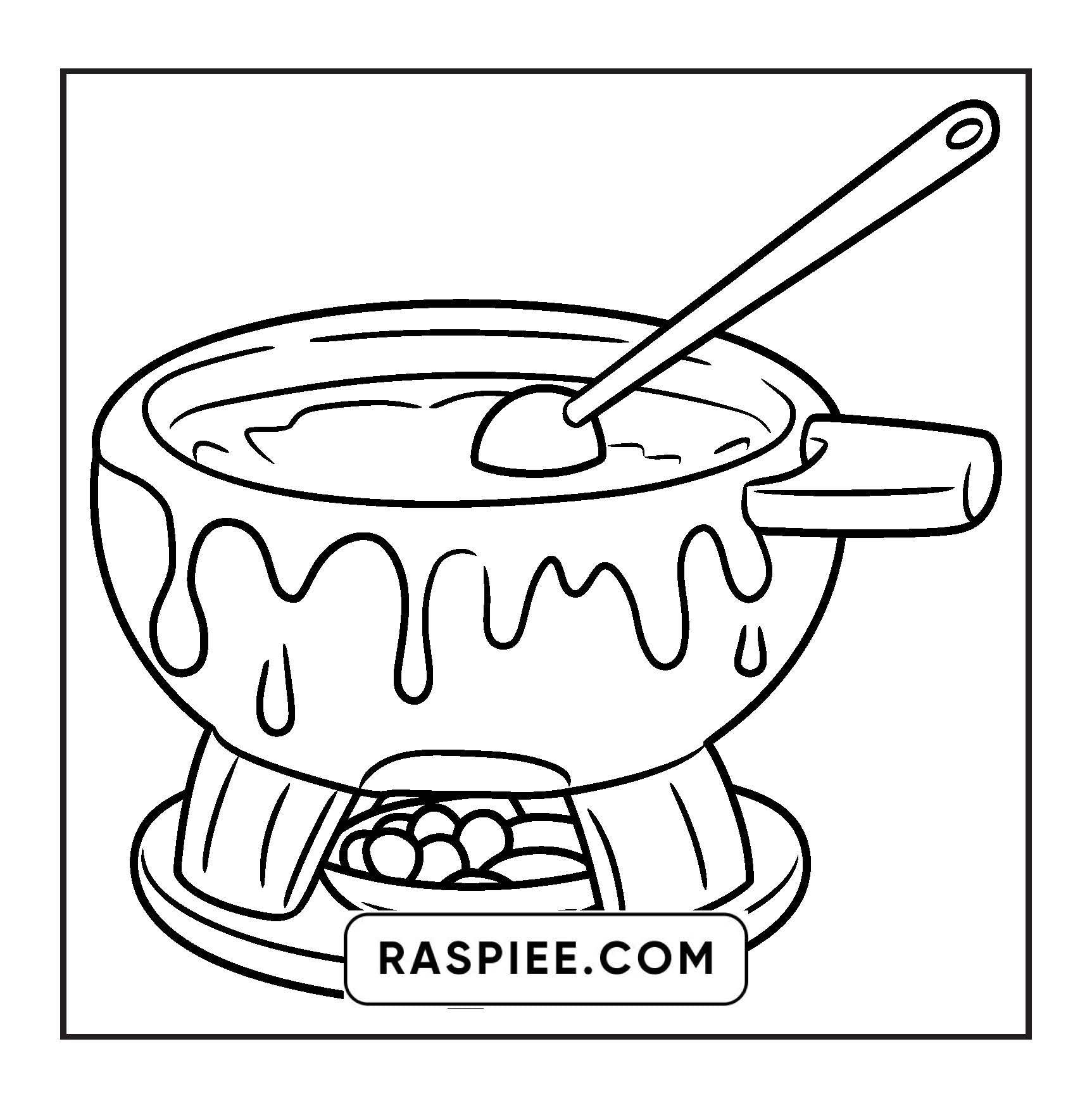 88 Bold and Easy Dessert Coloring Pages