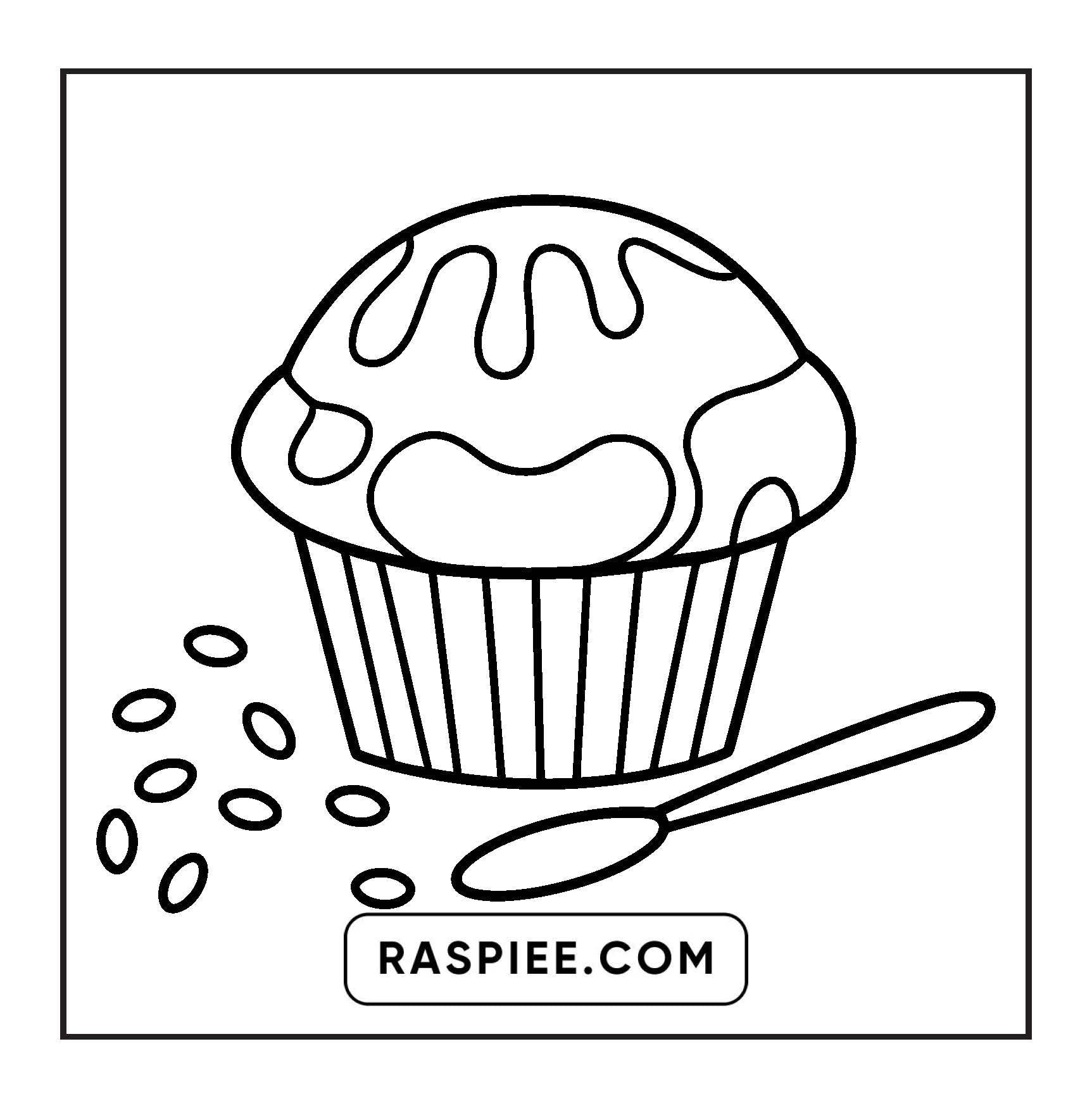 88 Bold and Easy Dessert Coloring Pages